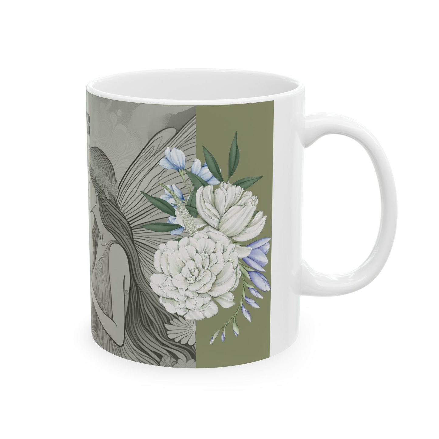 Whispers in the Forest Ceramic Mug - Enchanted Fairy Design, Cozy Gift for Nature Lovers, Perfect for Tea & Coffee, Eco-Friendly Home [...]