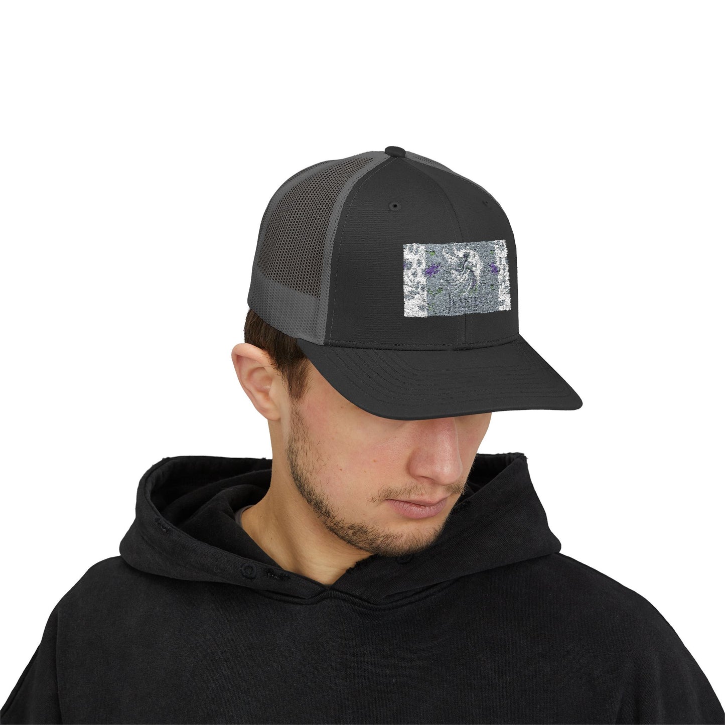Trendy Snapback Trucker Cap with Unique Design, Casual Cap, Gift for Him/Her, Summer Accessory, Adjustable Hat, Streetwear Style