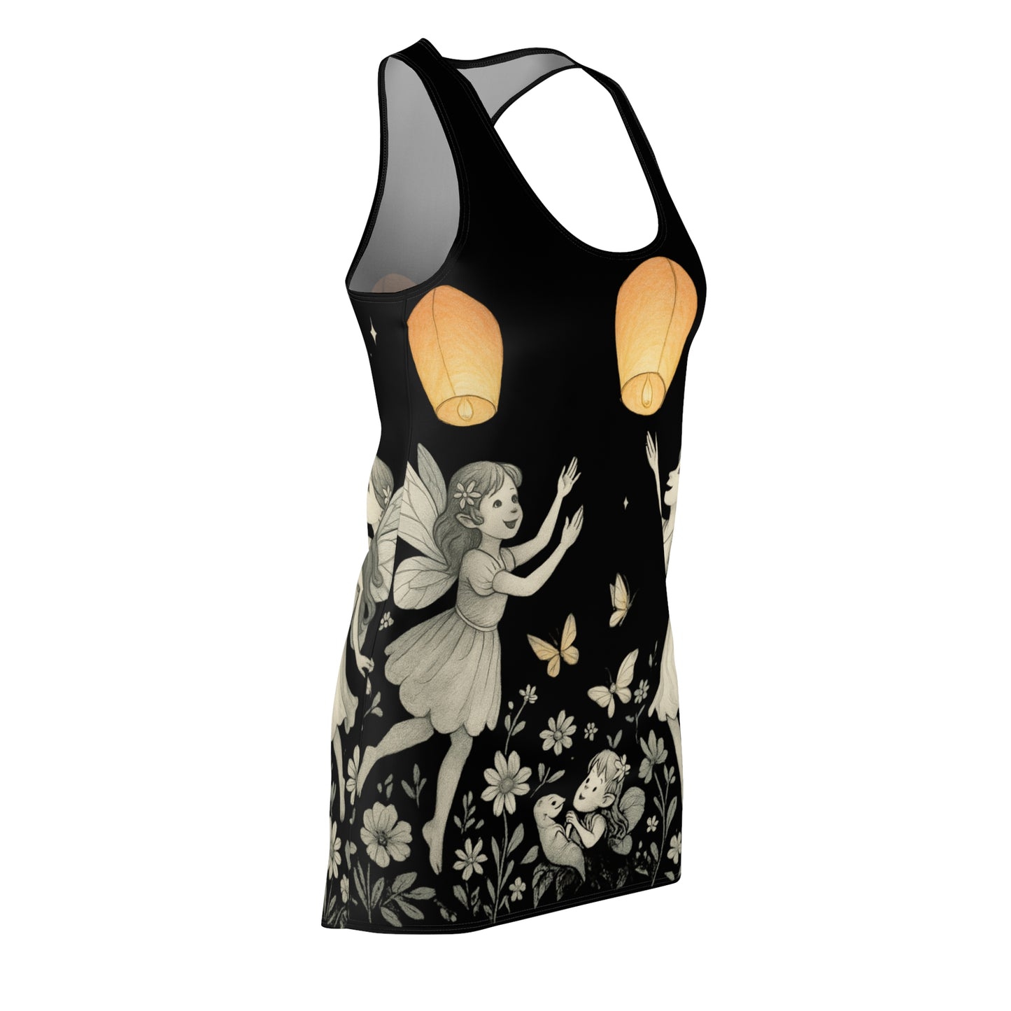 Whimsical Fairy Racerback Dress, Bohemian Style Dress, Summer Fashion, Outdoor Events, Enchanting Gift for Her