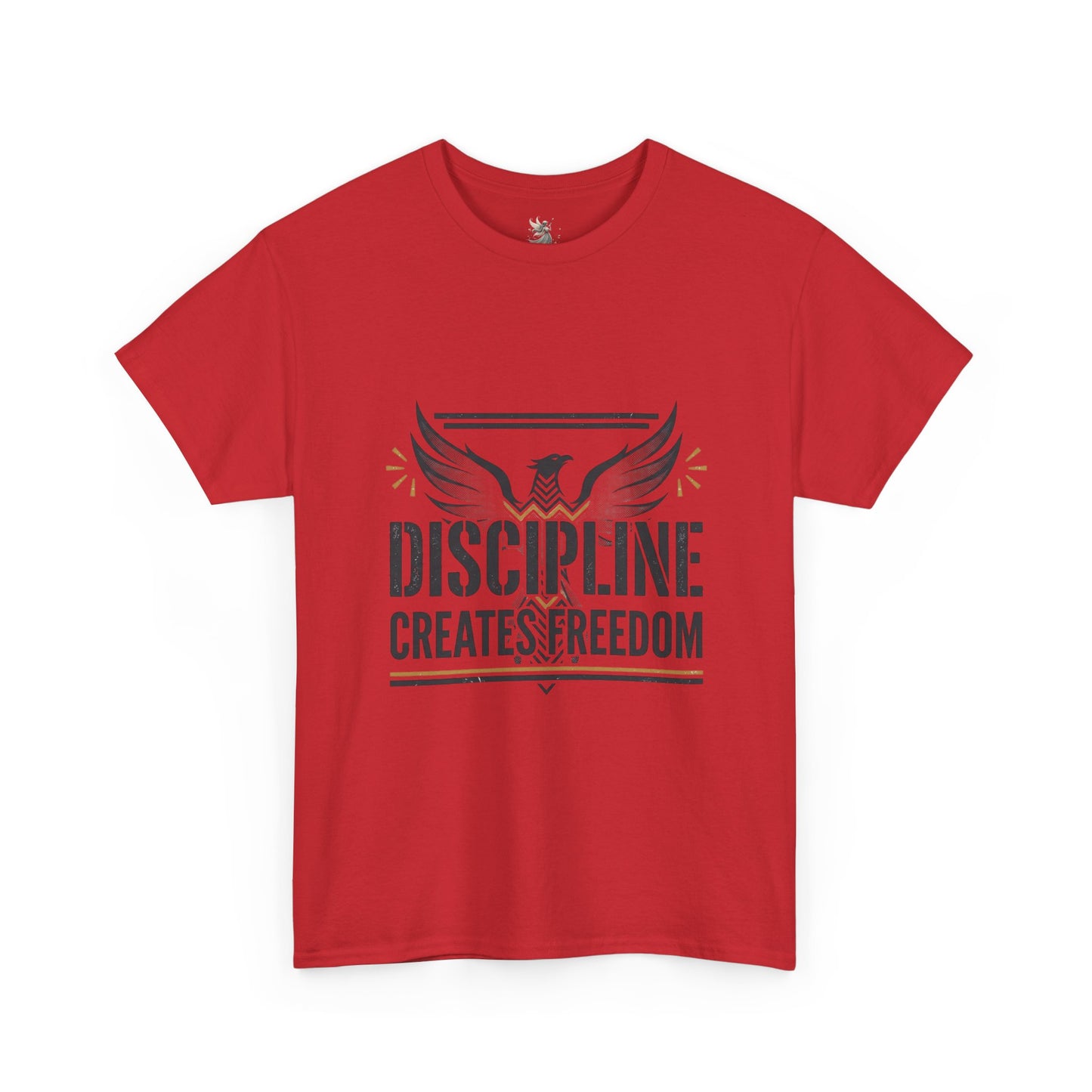 Discipline Creates Freedom T-Shirt — Motivational Eagle Fitness Tee