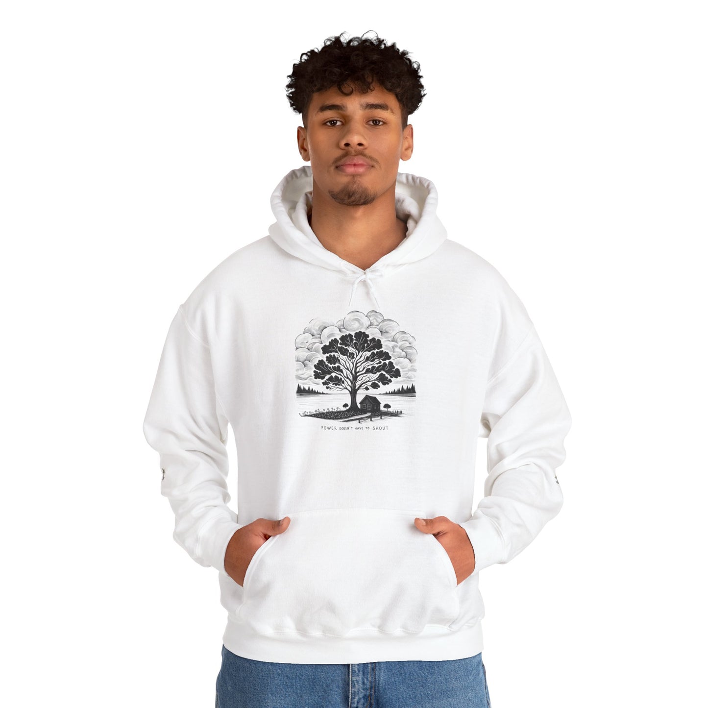 Nature-Inspired Hooded Sweatshirt | Ideal for Nature Lovers, Cozy Fall Wear, Gifts for Friends, Eco-Friendly Fashion