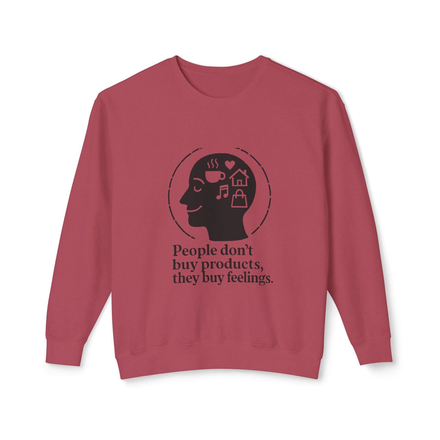 Emotional Connection Lightweight Crewneck Sweatshirt - Perfect Gift for Mindfulness Lovers, Cozy, Inspirational Apparel, Casual [...]