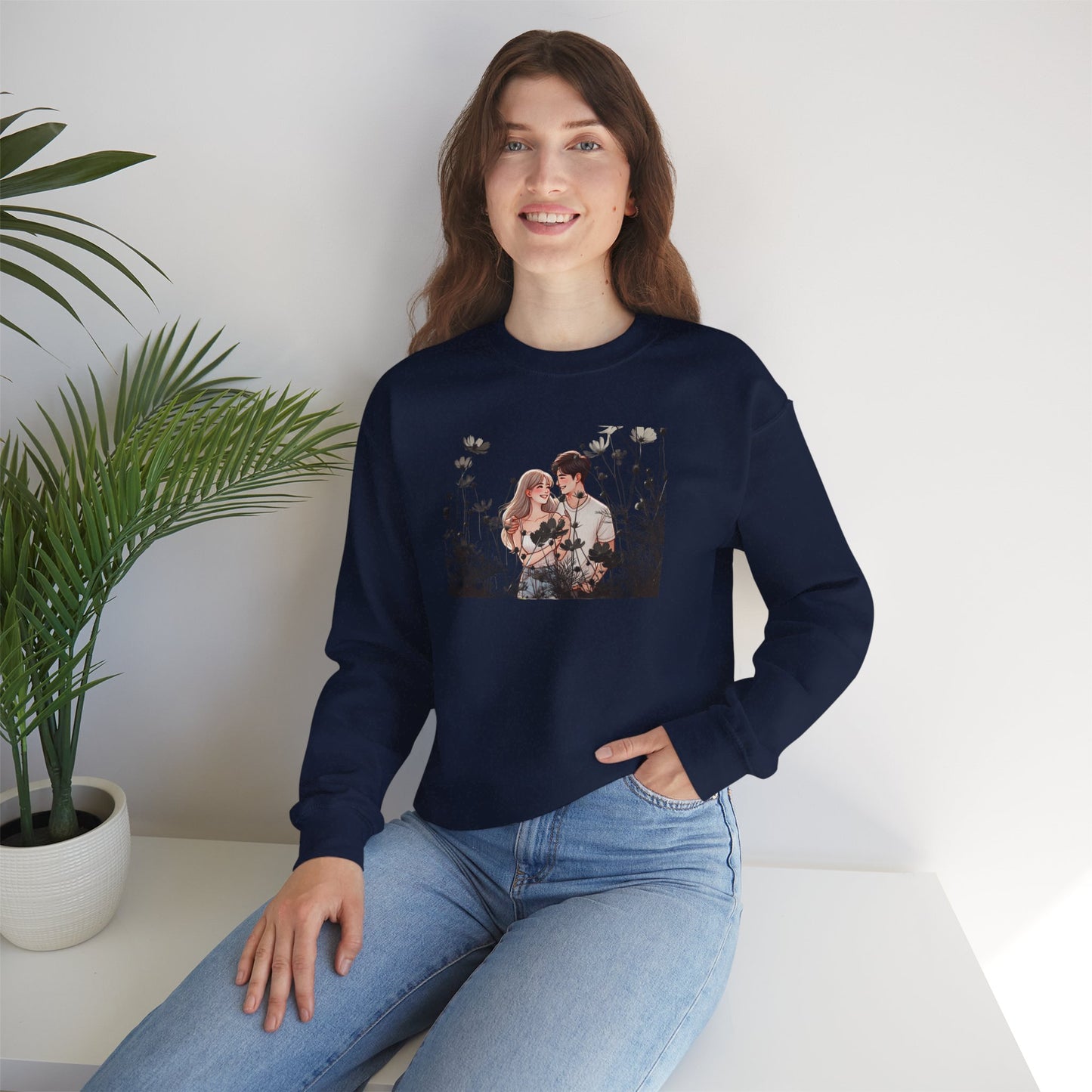 Romantic Couple Sweatshirt - Love Gift, Cozy Apparel, Valentine's Day, Anniversary Gift, Cute Couple Outfits