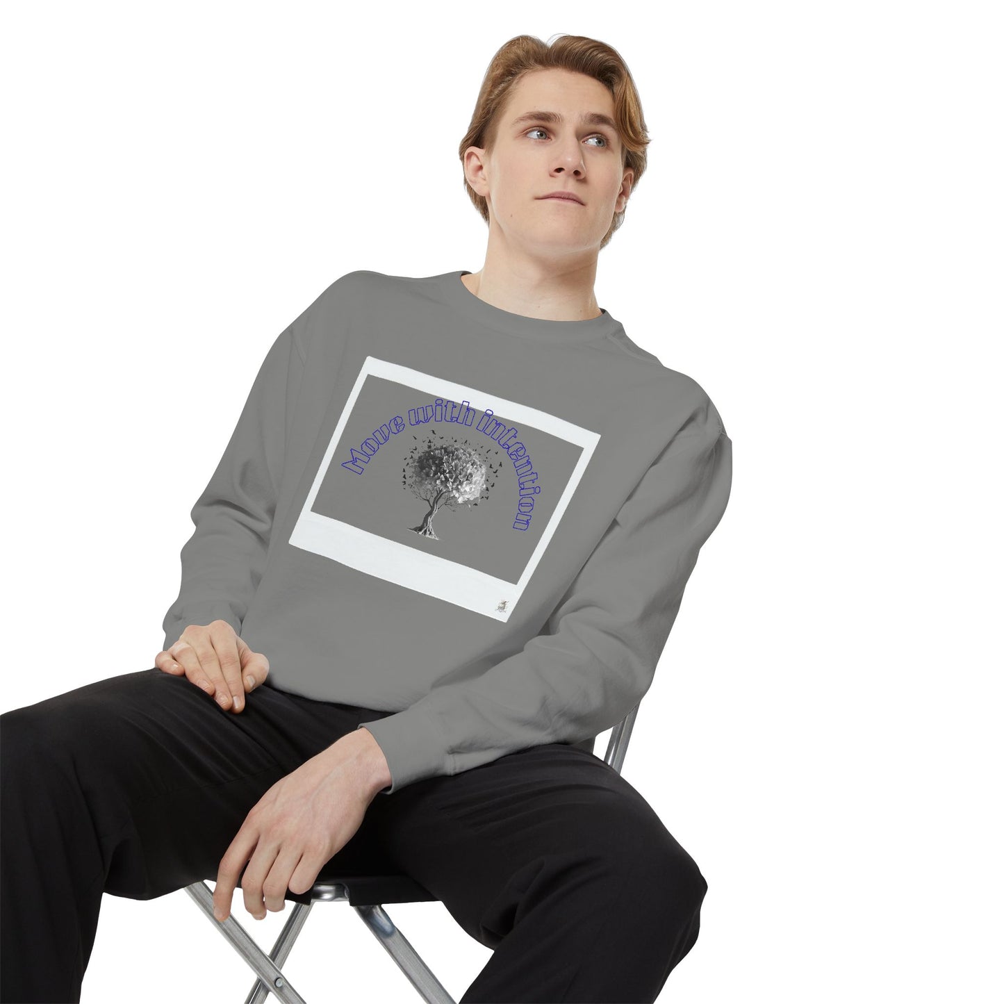 Garment-Dyed Sweatshirt with Inspirational Tree Design, Cozy Sweatshirt for Nature Lovers, Perfect Gift for Any Occasion, Unisex [...]