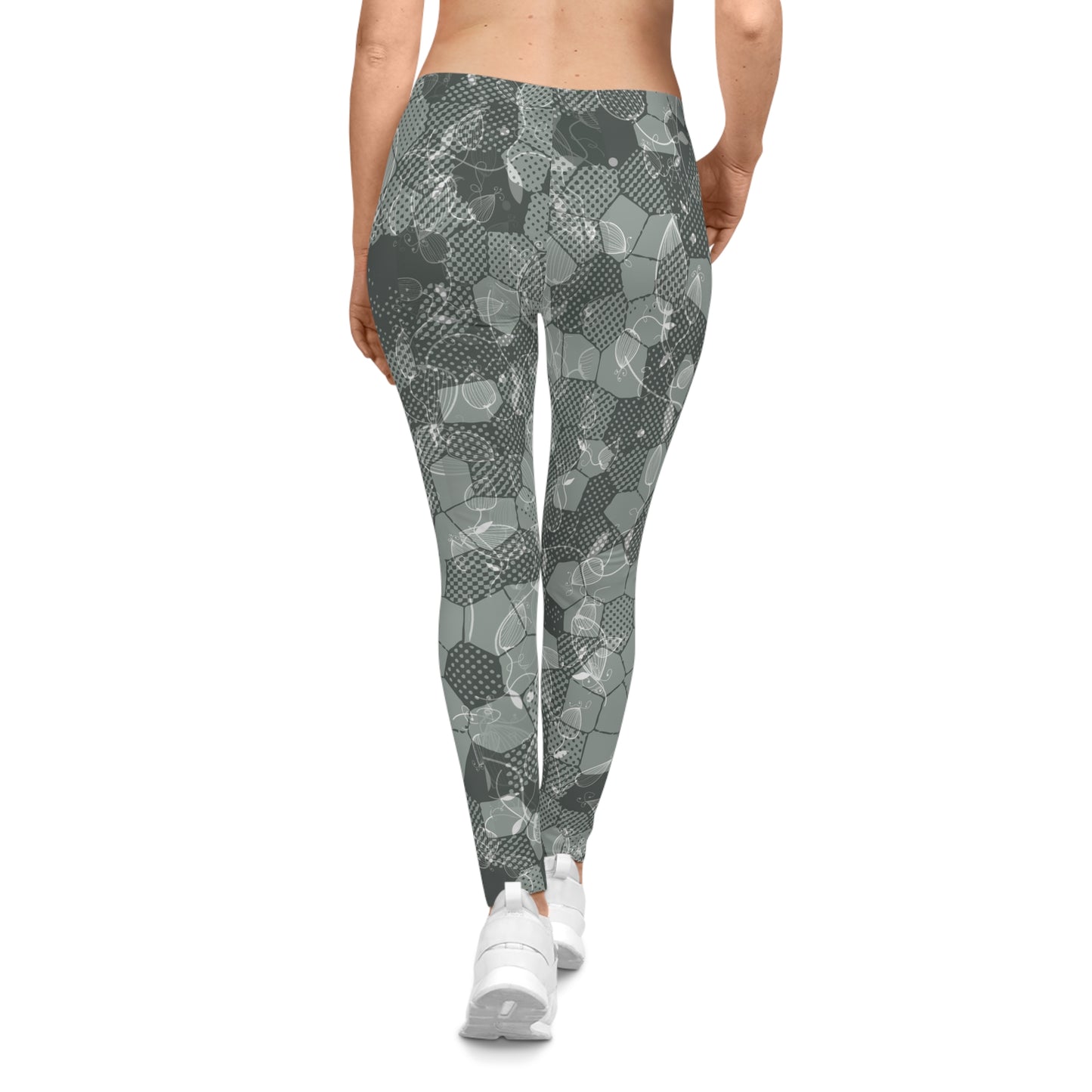 Trendy Women's Casual Leggings - Geometric Pattern, Workout Leggings, Fashion Leggings, Yoga Pants, Everyday Wear