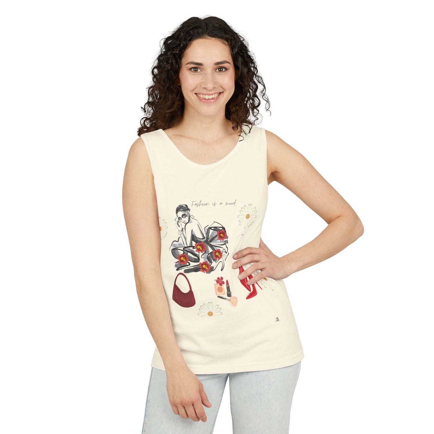 Stylish Fashionista Tank Top, trendsetter tank, summer apparel, gift for fashion lovers, casual chic top, vibrant summer style