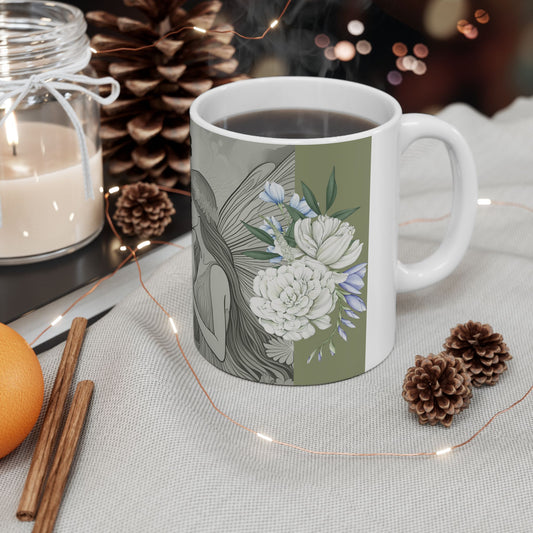 Whispers in the Forest Ceramic Mug - Enchanted Fairy Design, Cozy Gift for Nature Lovers, Perfect for Tea & Coffee, Eco-Friendly Home [...]