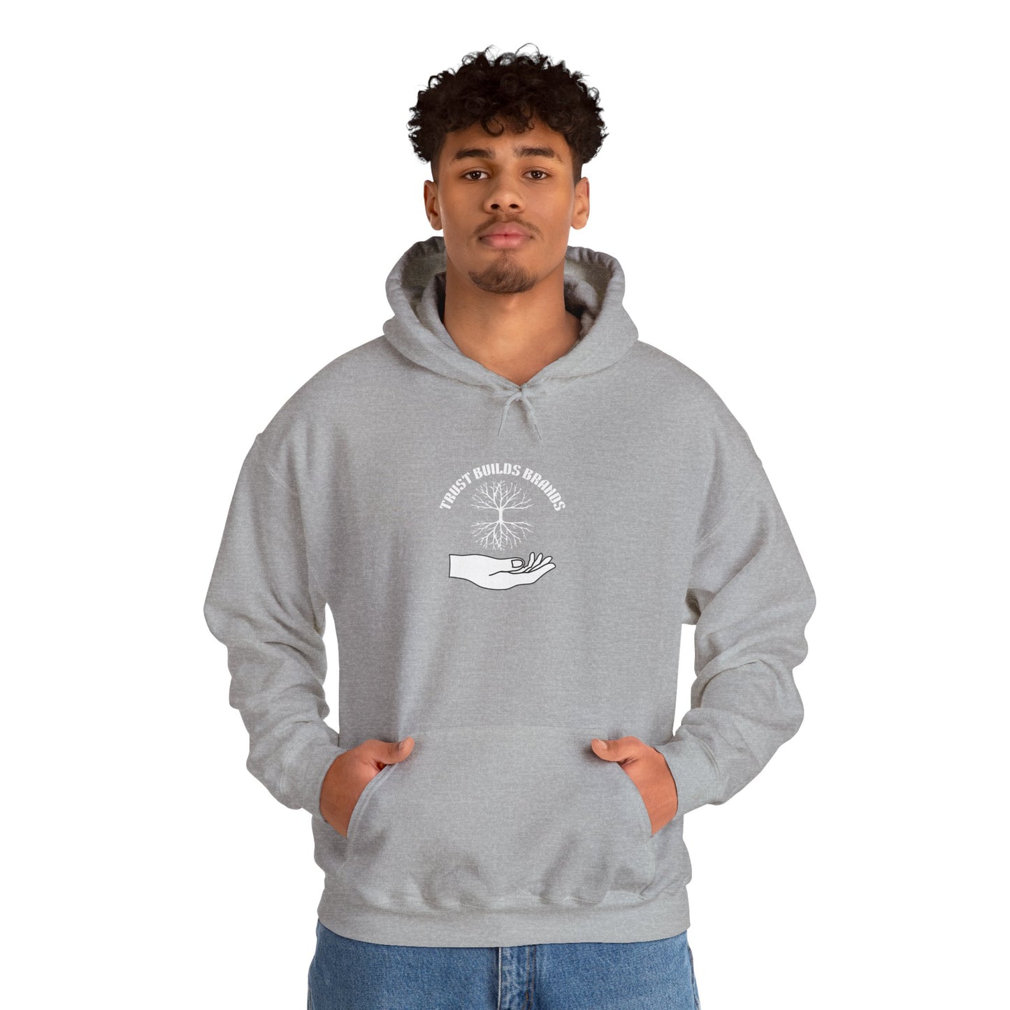Minimalist Hand Graphic Unisex Hoodie, Cozy Gift for Him/Her, Casual Loungewear, Everyday Wear, Perfect for Birthdays/Chill Days