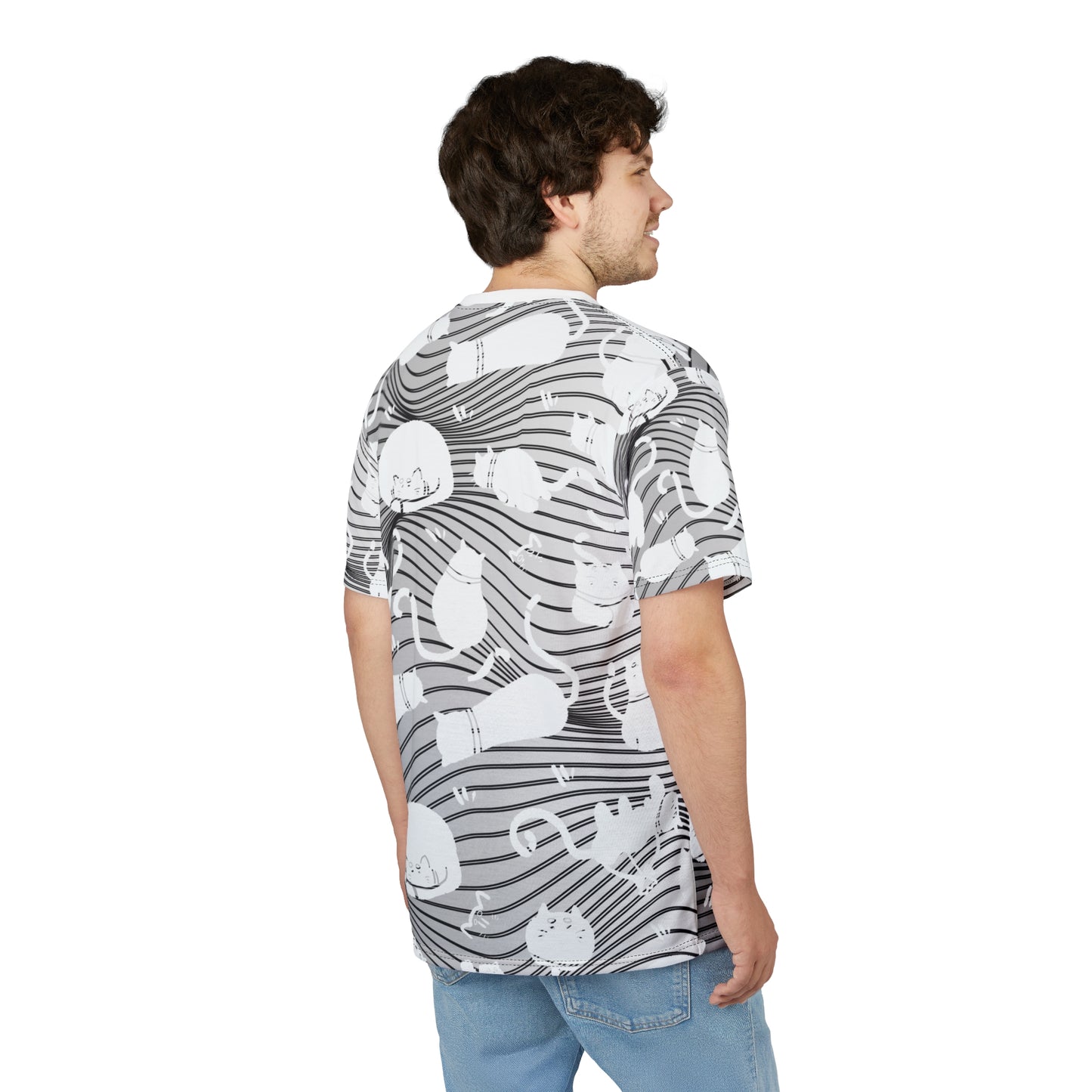 Cat-Themed Unisex Tee, AOP Cut & Sew Shirt, Fun Pet Lover Gift, Unique Cat Apparel, Comfortable Everyday Wear, Perfect for Cat Lovers, [...]