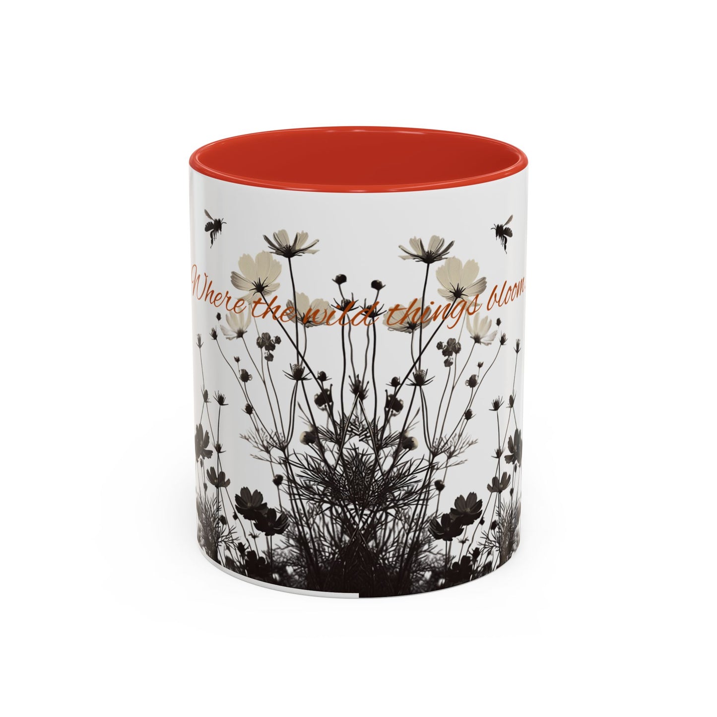 Floral Accent Coffee Mug