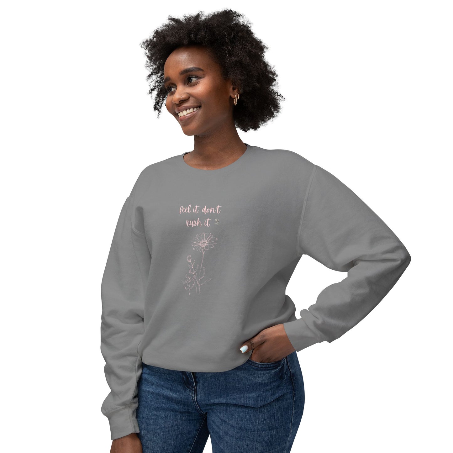 Cozy Unisex Lightweight Crewneck Sweatshirt with Motivational Quote - Perfect Gift for Friends & Family, Casual Wear, Home Comfort, [...]