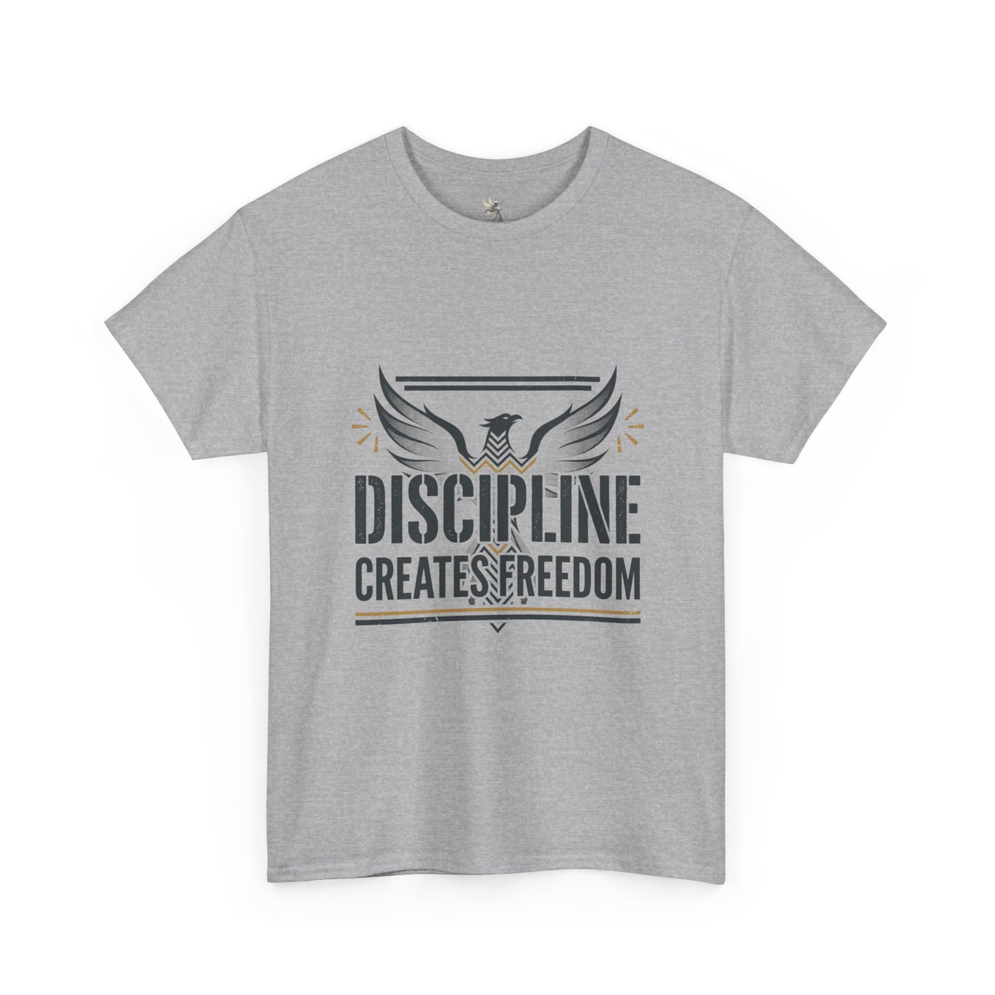 Discipline Creates Freedom T-Shirt — Motivational Eagle Fitness Tee