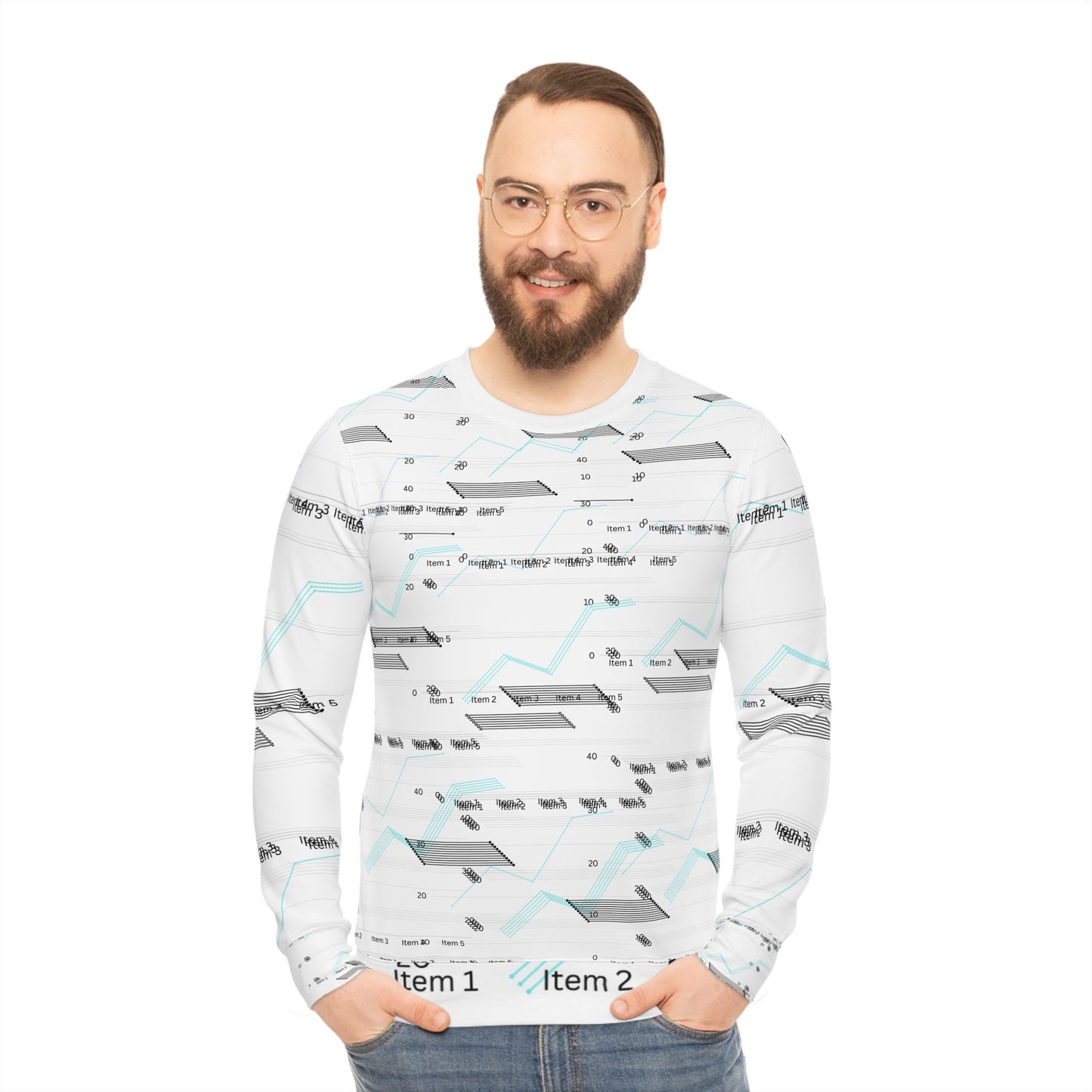 Modern Geometric Lightweight Sweatshirt, Trendy Sweatshirt, Casual Wear, Unique Gift for Her, Graphic Crewneck, Cozy Layering