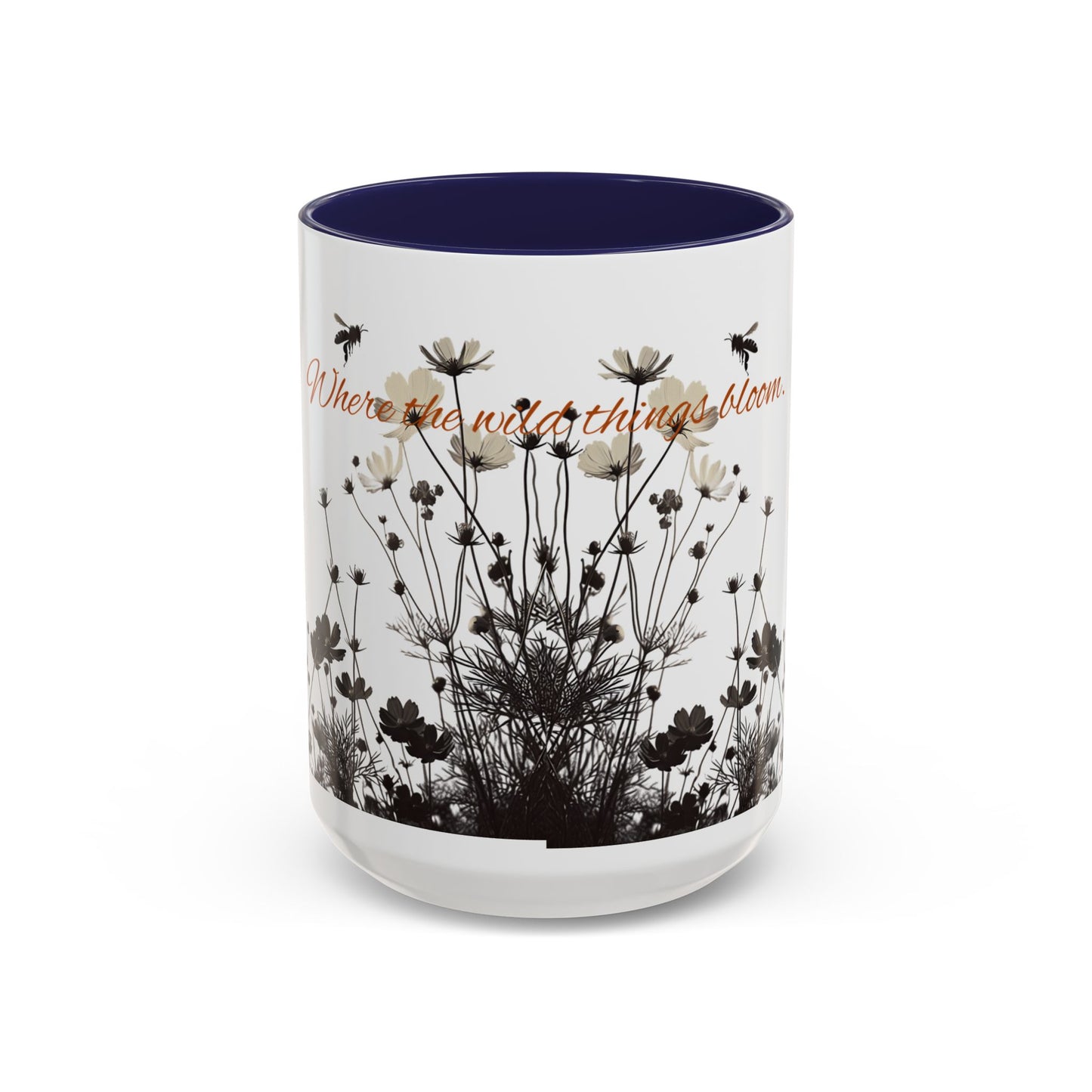 Floral Accent Coffee Mug
