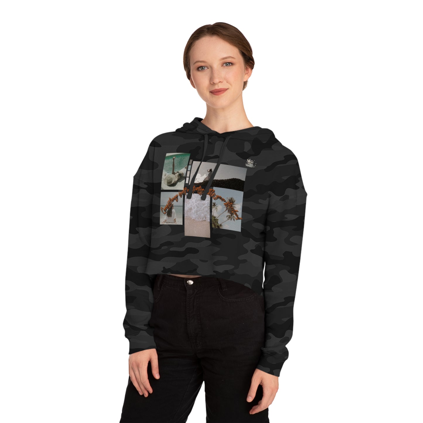 Stylish Cropped Hoodie, Casual Summer Fashion, Gift for Beach Lovers, Trendy Outfit, Women's Streetwear