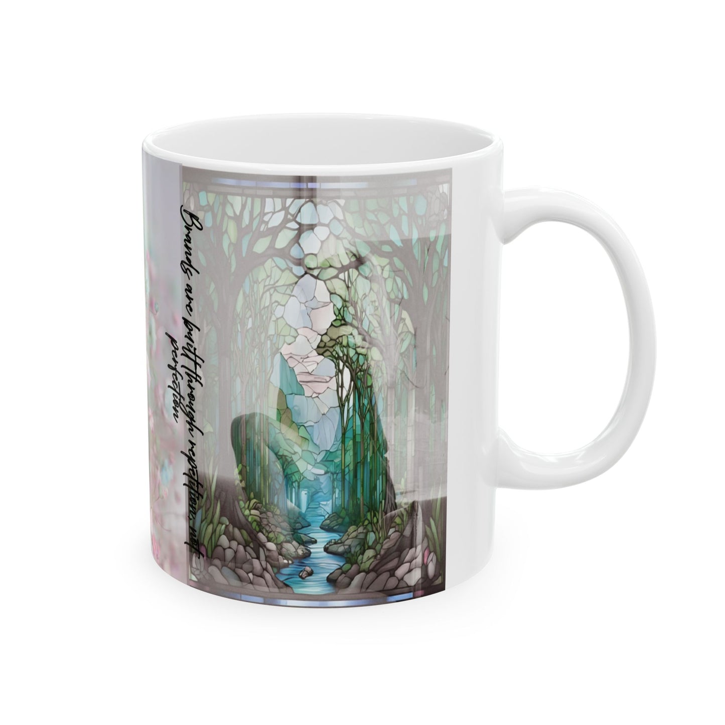Floral Inspirational Ceramic Mug - Perfect Gift for Coffee Lovers, Tea Enthusiasts, Home Decor, Mother's Day, Birthday