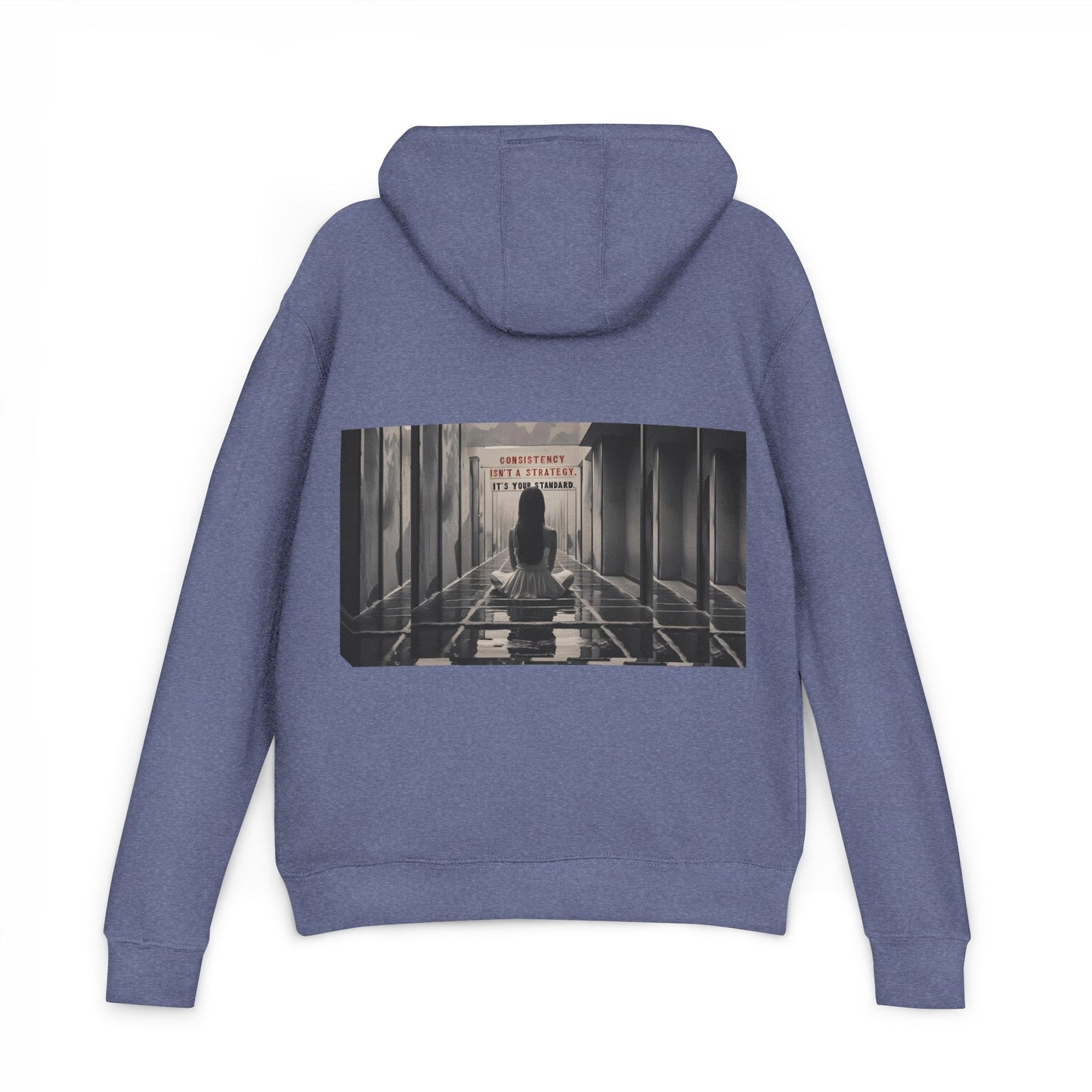 Chic Unisex French Terry Hoodie with Artistic Design, Cozy Streetwear, Ideal Gift for Art Lovers, Stylish Everyday Wear, Perfect for Autumn