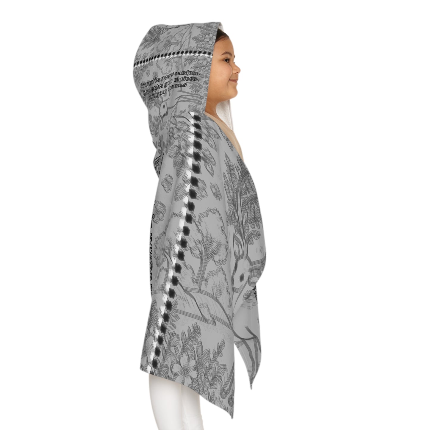 Cozy Youth Hooded Towel for Kids, Perfect for Bath Time, Pool Days, Gift Idea for Birthdays, Holidays, and Summer Fun