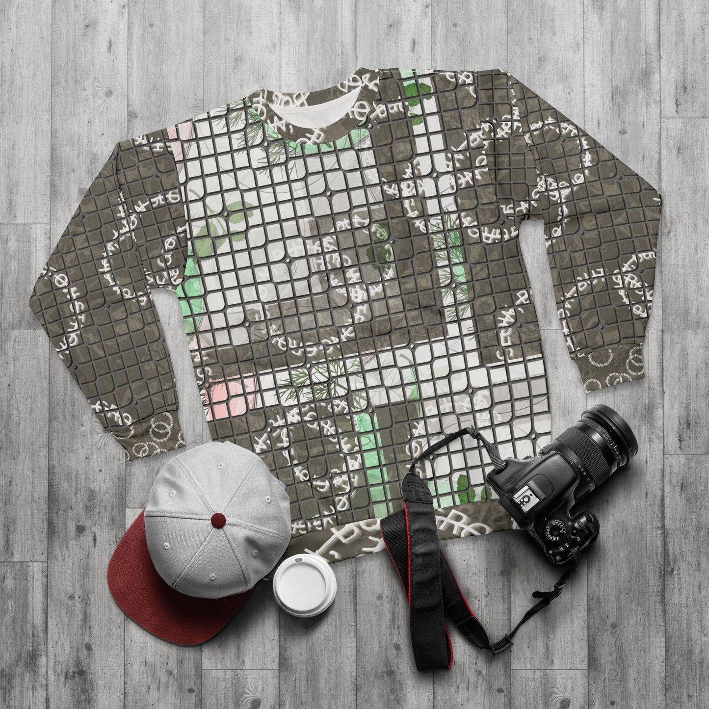 Trendy Unisex All-Over Print Sweatshirt, Cozy Layer, Casual Wear, Gift for Friends, Unique Statement Piece, Ideal for Everyday Style