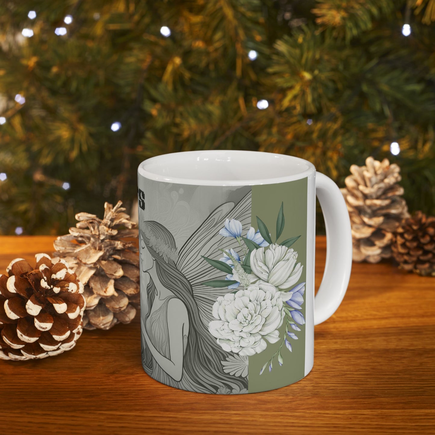 Whispers in the Forest Ceramic Mug - Enchanted Fairy Design, Cozy Gift for Nature Lovers, Perfect for Tea & Coffee, Eco-Friendly Home [...]