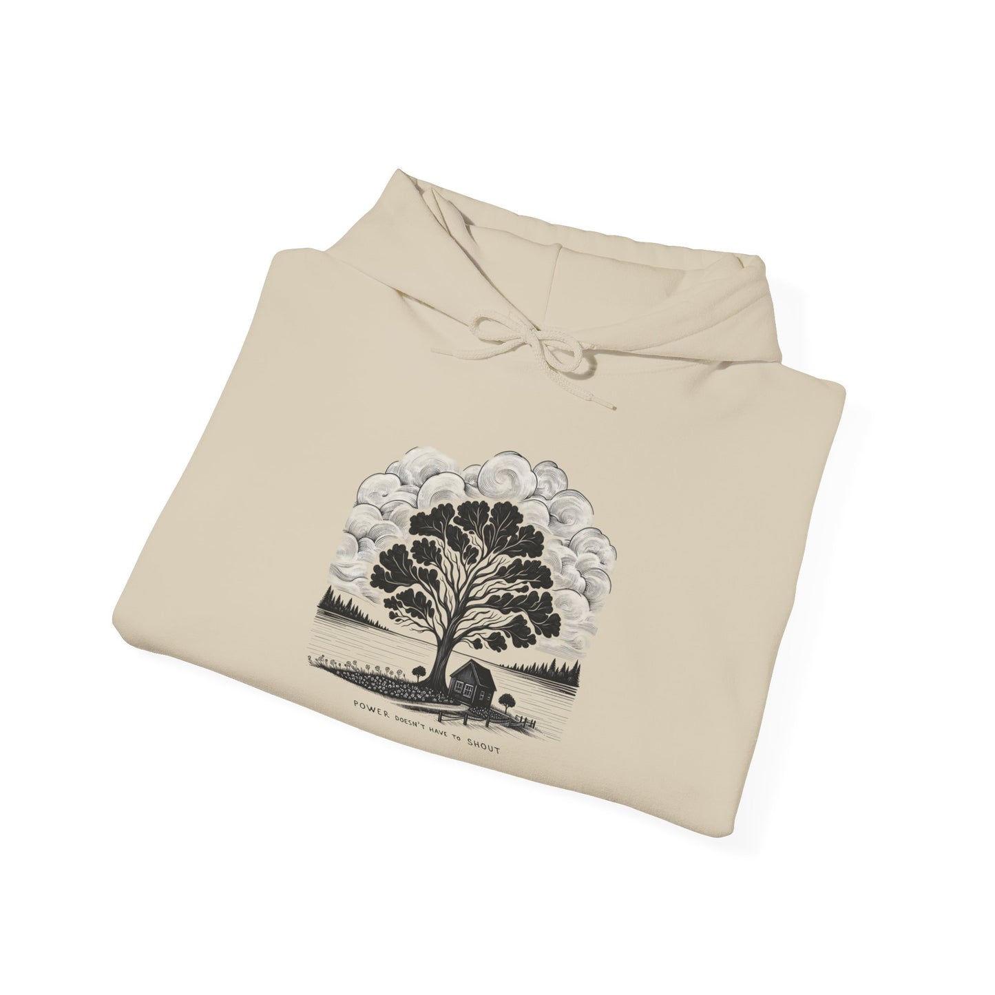 Nature-Inspired Hooded Sweatshirt | Ideal for Nature Lovers, Cozy Fall Wear, Gifts for Friends, Eco-Friendly Fashion