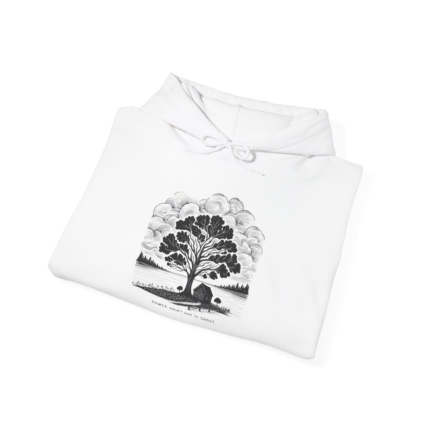 Nature-Inspired Hooded Sweatshirt | Ideal for Nature Lovers, Cozy Fall Wear, Gifts for Friends, Eco-Friendly Fashion