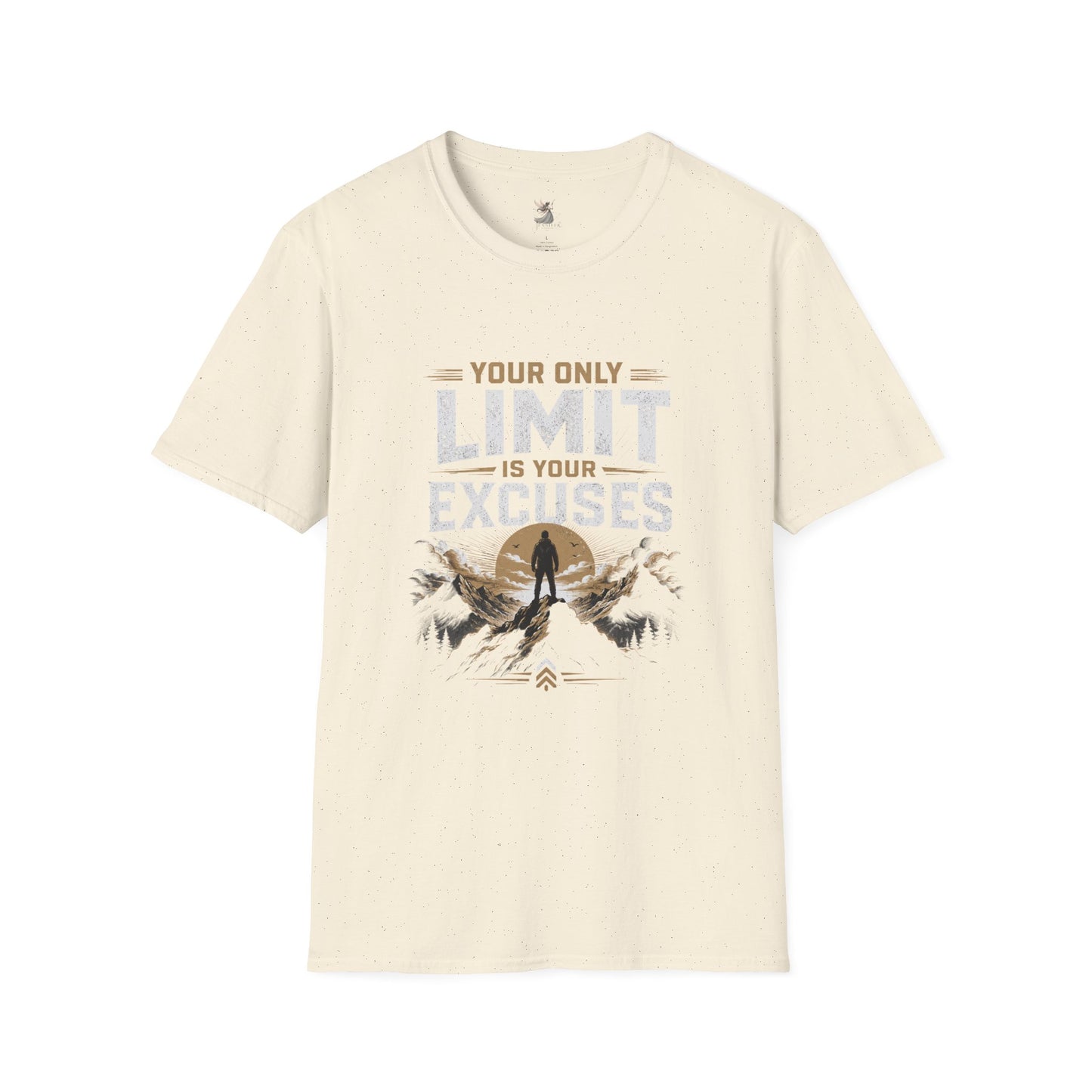 Your Only Limit Is Your Excuses T-Shirt | Motivational Quote Tee