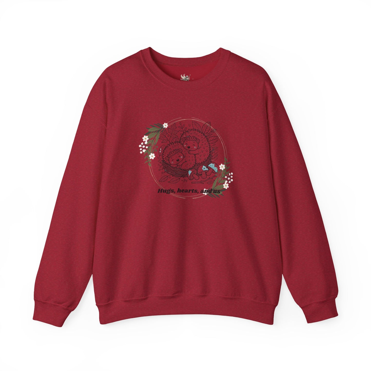 Hedgehog Sweatshirt - Valentine's Day Love Illustration