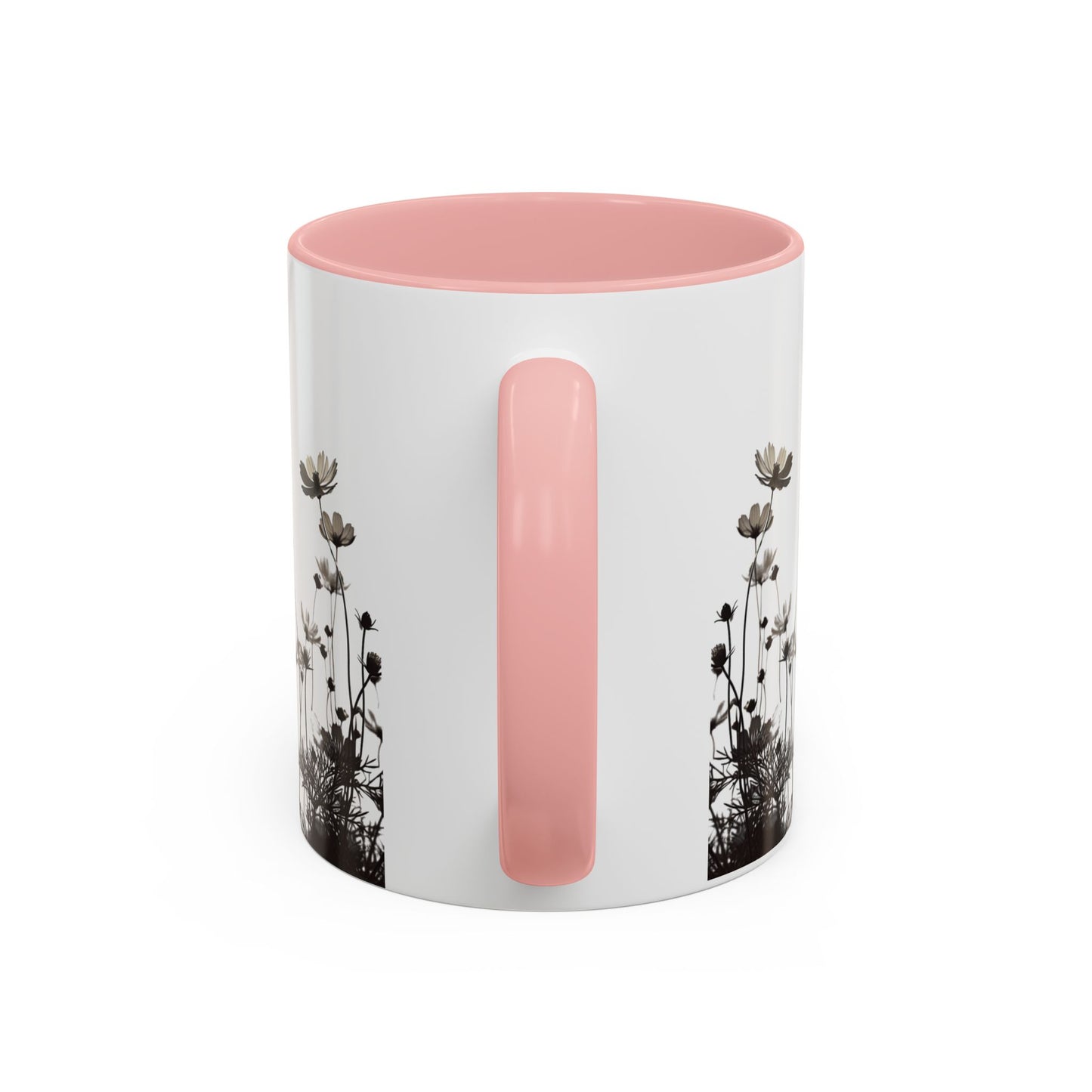Floral Accent Coffee Mug
