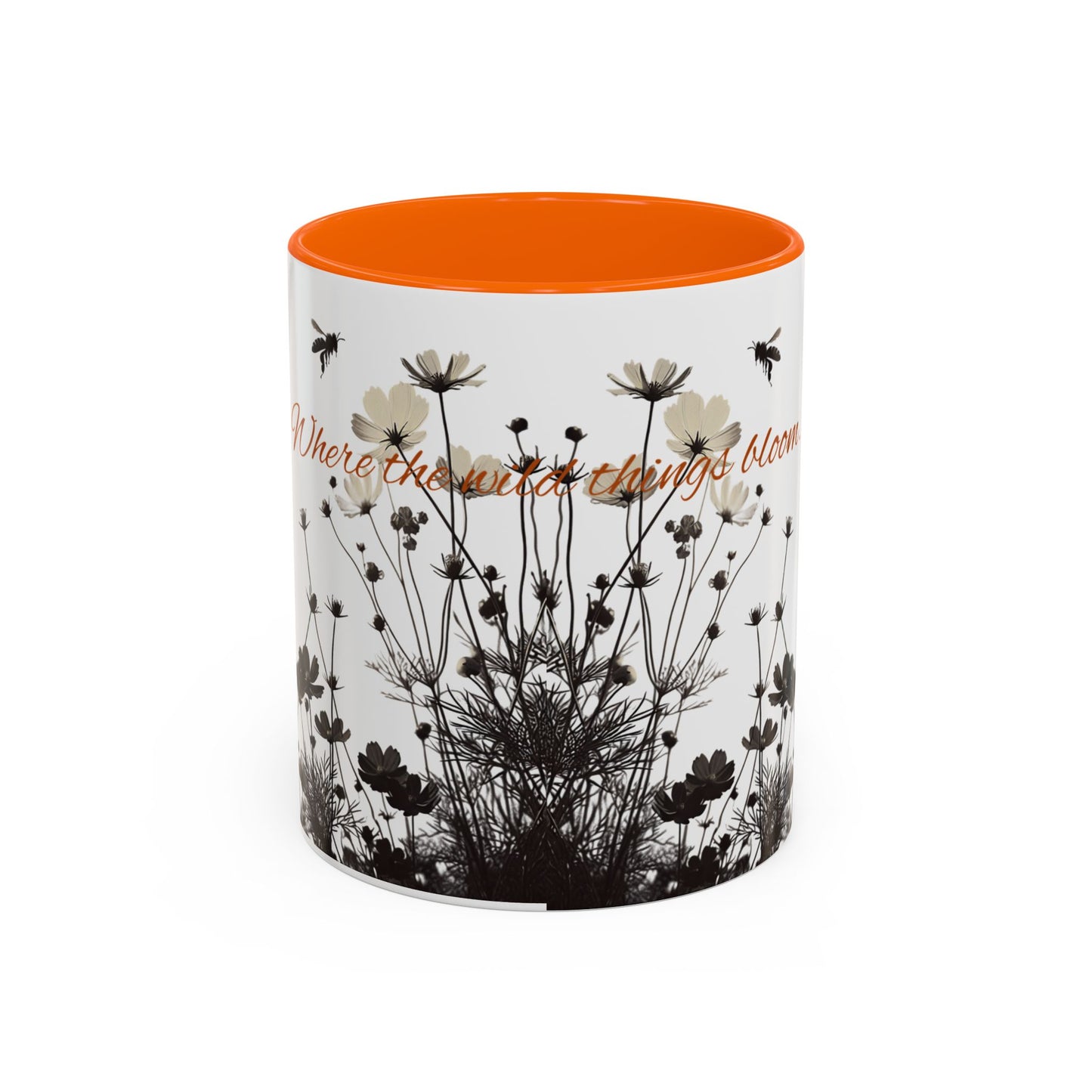 Floral Accent Coffee Mug