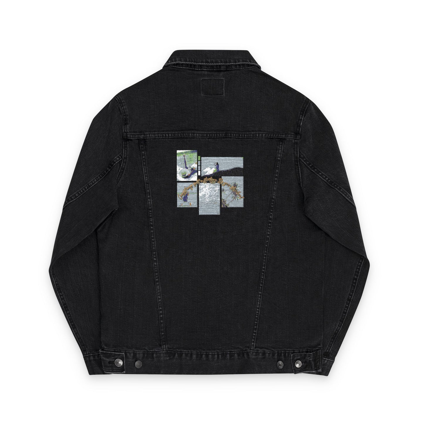 Stylish Unisex Embroidered Denim Jacket, Vintage Jean Jacket, Casual Wear, Spring Fashion, Unique Gifts for Him or Her