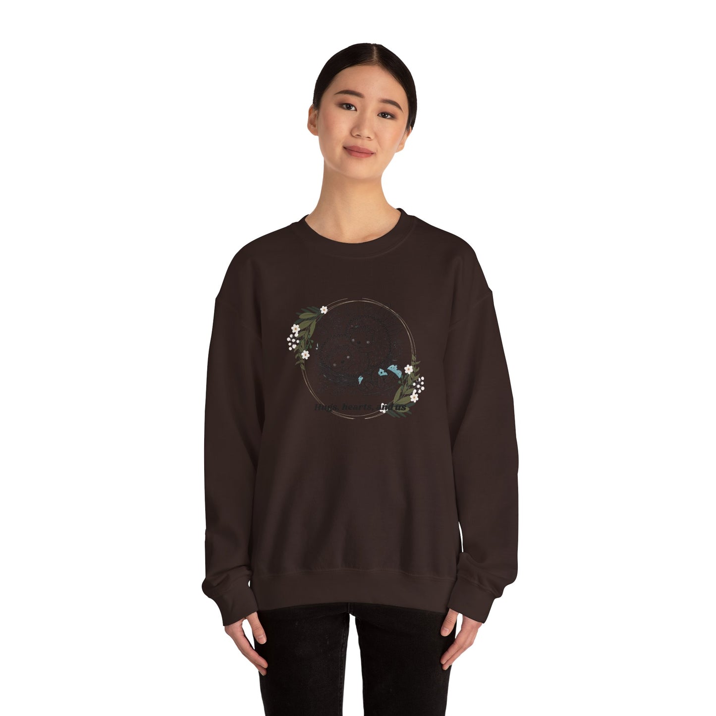Hedgehog Sweatshirt - Valentine's Day Love Illustration