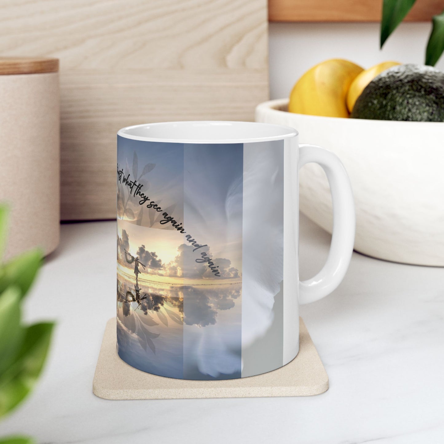 Inspirational Ceramic Mug for Coffee Lovers - Perfect Gift for Tea Drinkers, Motivational Quote Mug, Home Decor, Nature Lovers