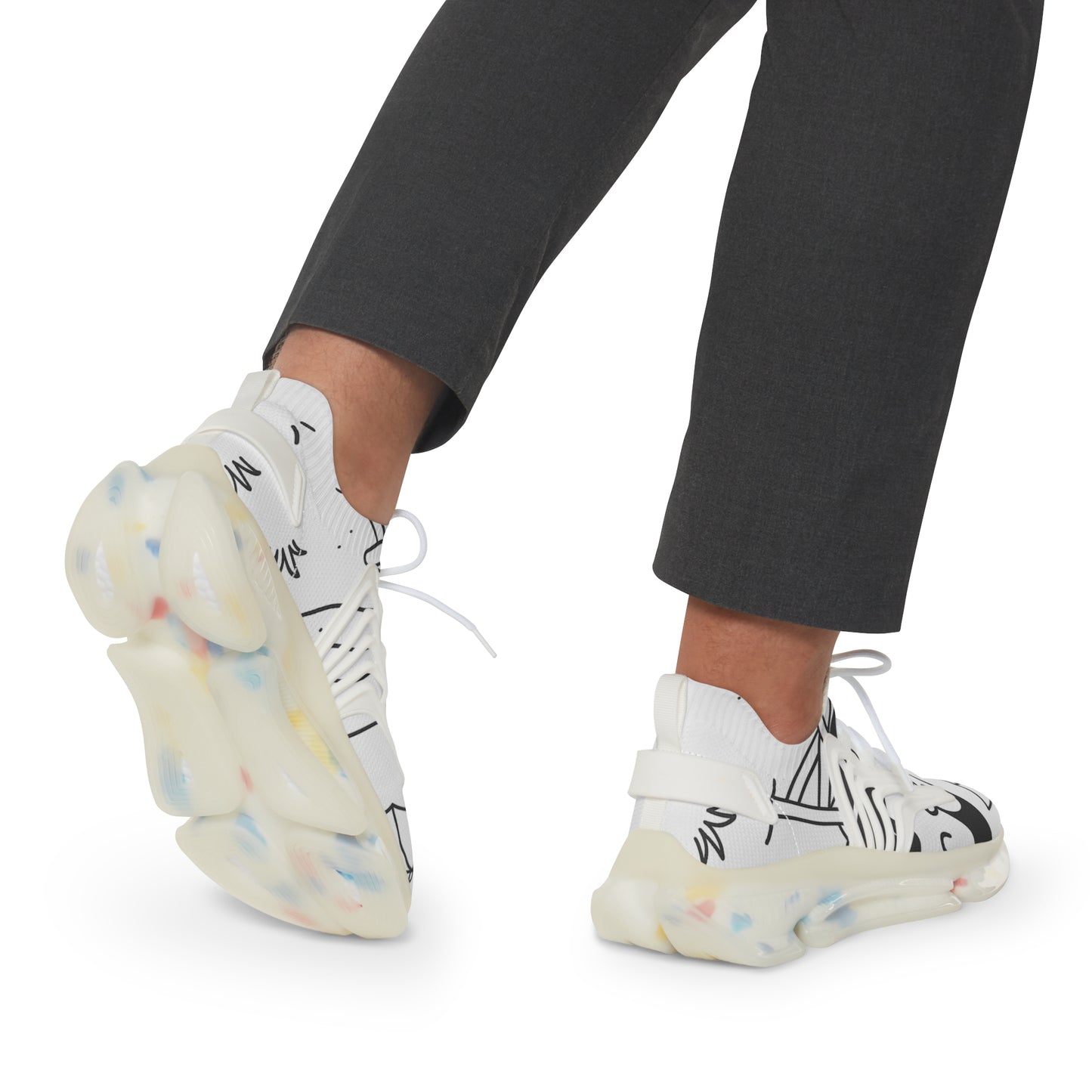 Stylish Men's Mesh Sneakers - Trendy, Comfortable, Lightweight Athletic Shoes for Everyday Wear, Sports, Travel, Stylish Gift for Men