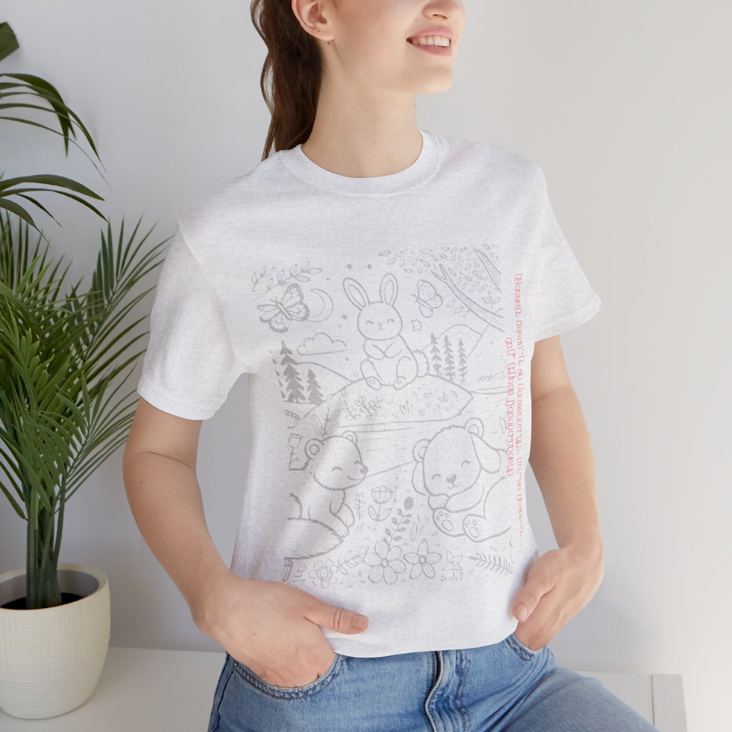 Cute Animal Design Unisex Jersey Tee, Gift for Animal Lovers, Nature Lover Shirt, Spring Fashion Tee, Kids & Adults T-Shirt