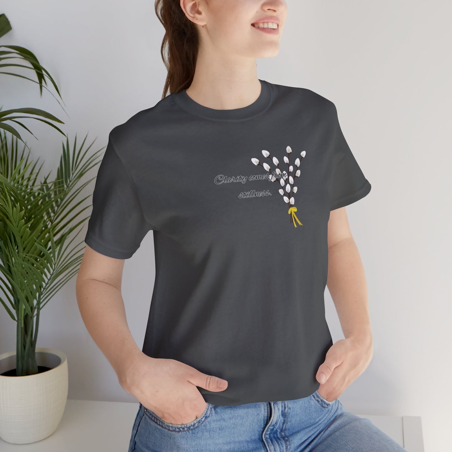 Botanical Quote Tee - Unisex Jersey Short Sleeve T-Shirt, Casual Wear, Gift for Nature Lovers, Spring Outfit, Everyday Style
