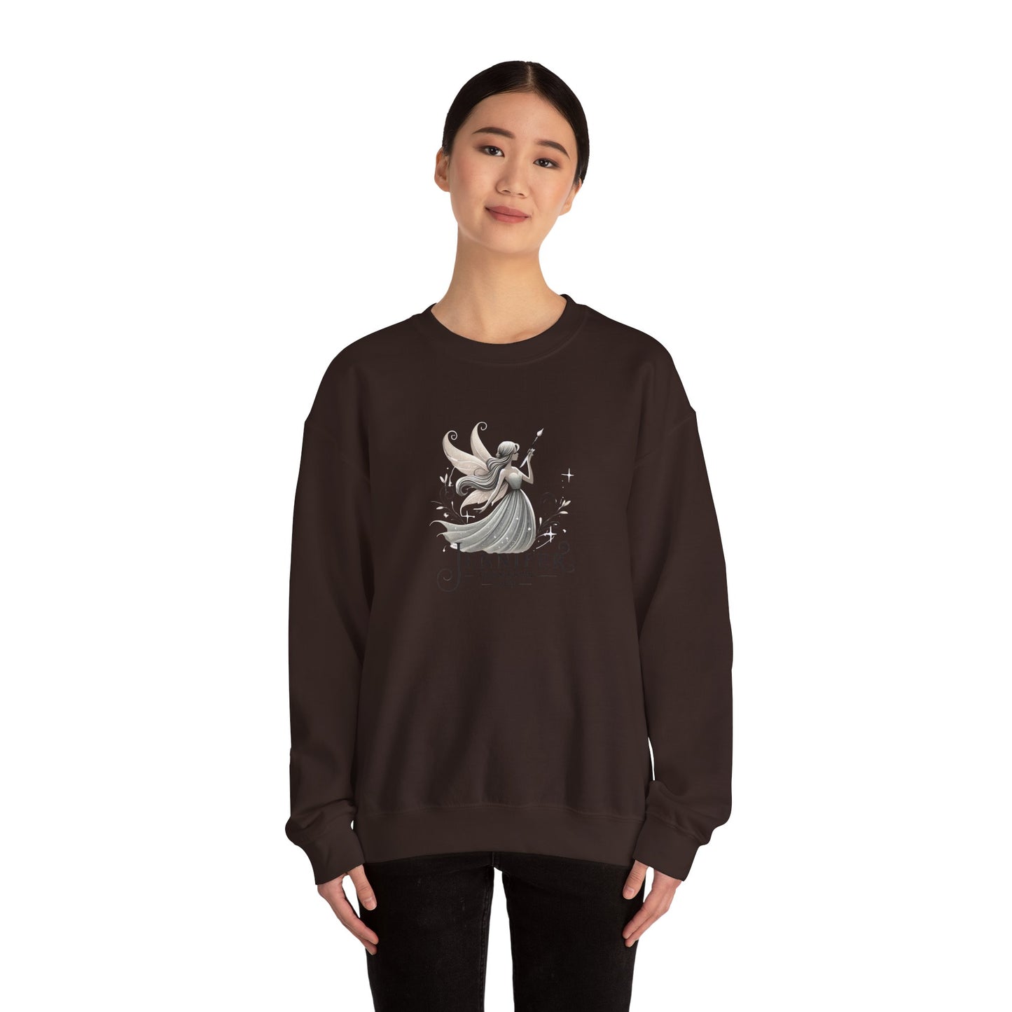 Whimsical Fairy Sweatshirt, Personalized Gift, Cozy Unisex Crewneck, Fantasy Themed Apparel, Unique Artwear, Perfect for Birthdays