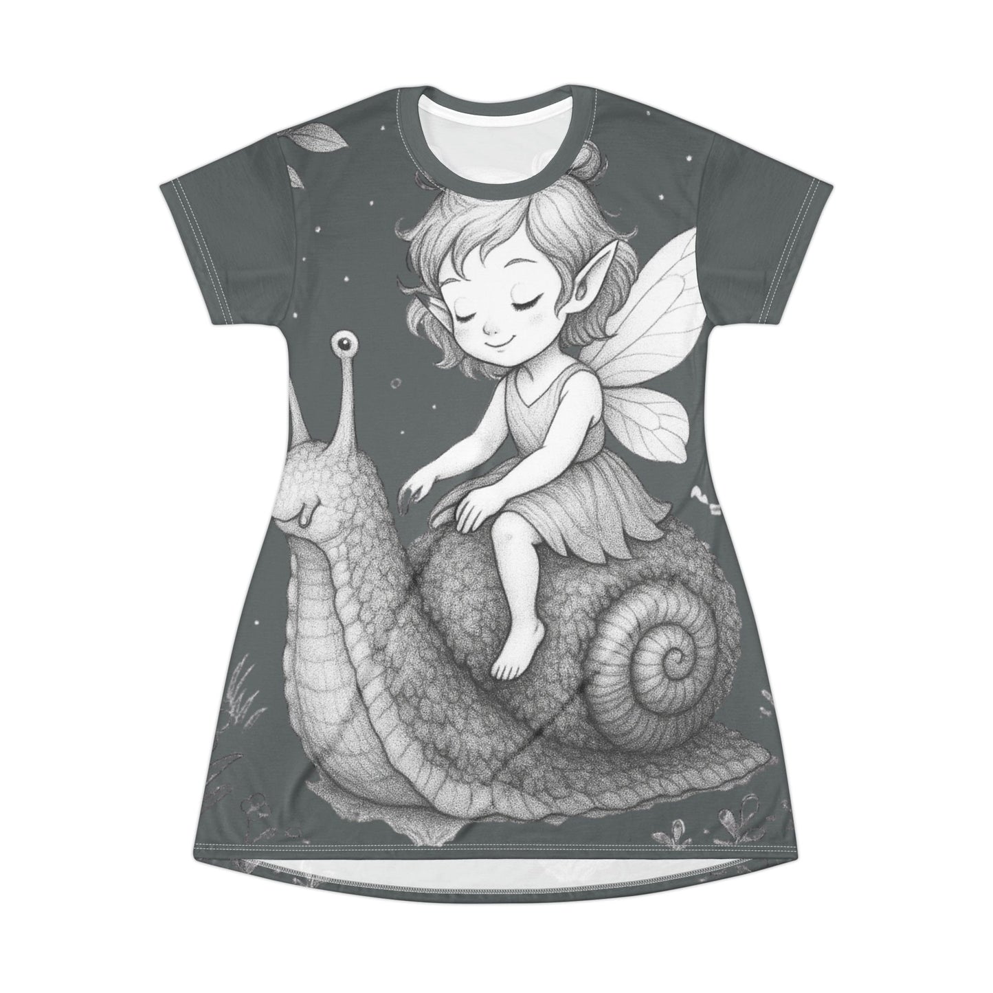 Magical Fairy T-Shirt Dress, Cute Fairy Gift, Fairy Theme Dress, Kids T-Shirt Dress, Whimsical Dress for Girls