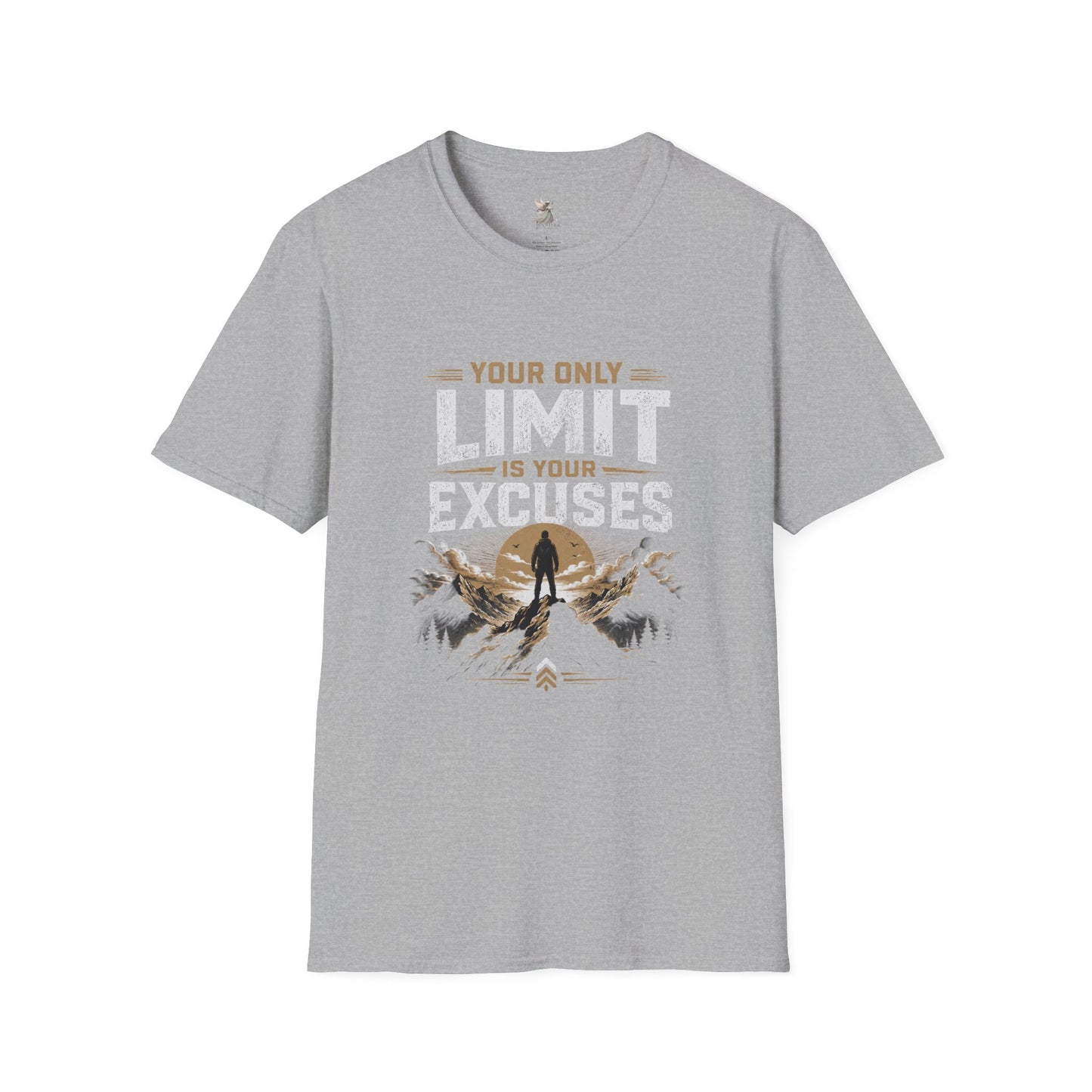 Your Only Limit Is Your Excuses T-Shirt | Motivational Quote Tee