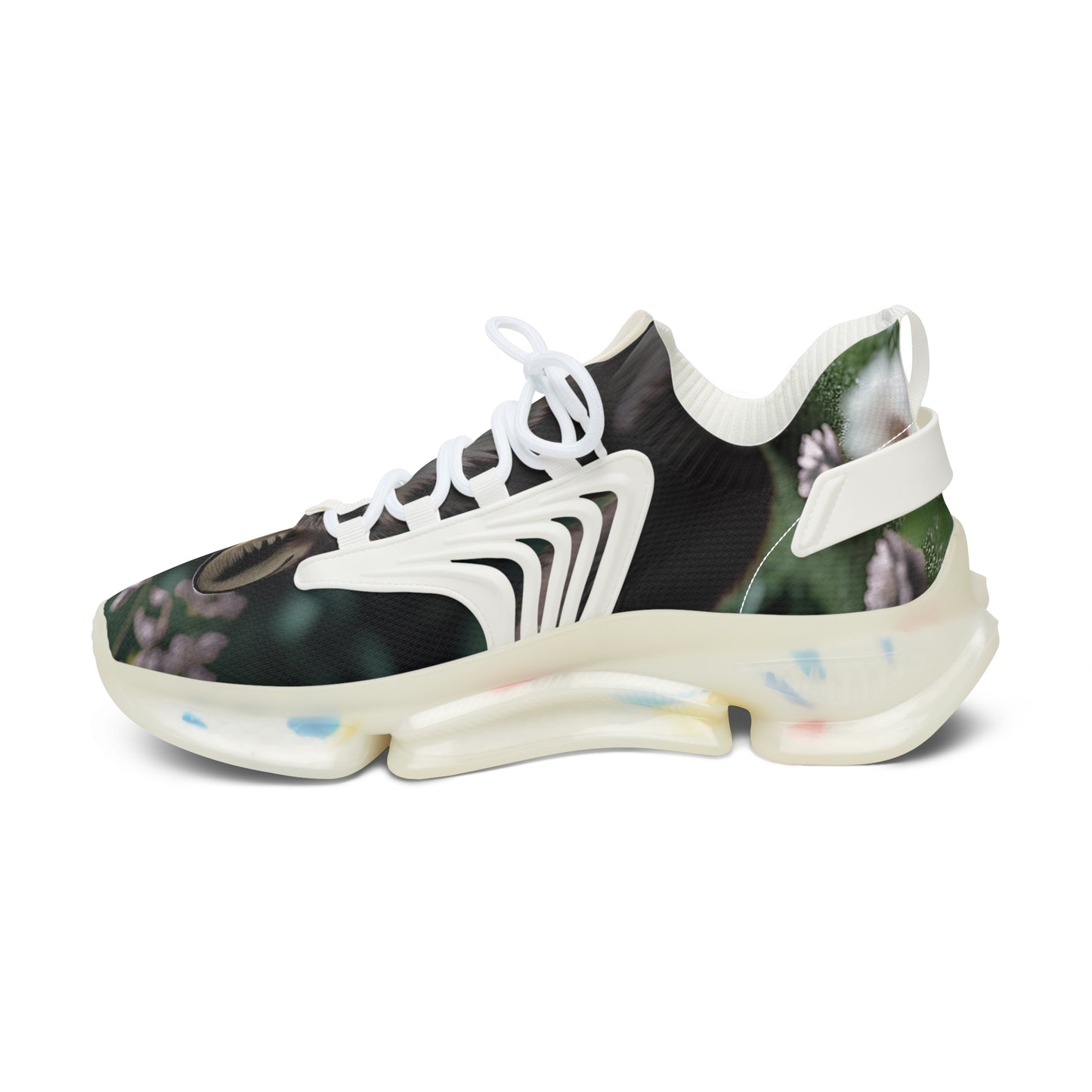 Floral Women's Sneakers, Stylish Casual Shoes, Trendy Athletic Footwear, Unique Gift for Her, Spring Fashion Footwear