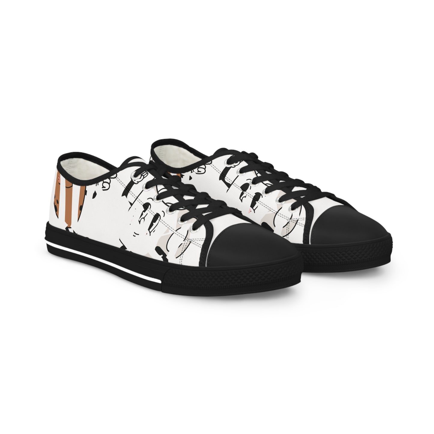 Playful Cartoon Sneakers for Men, Cute Low Top Shoes, Casual Footwear, Unique Gift for Teens, Fun Everyday Sneakers
