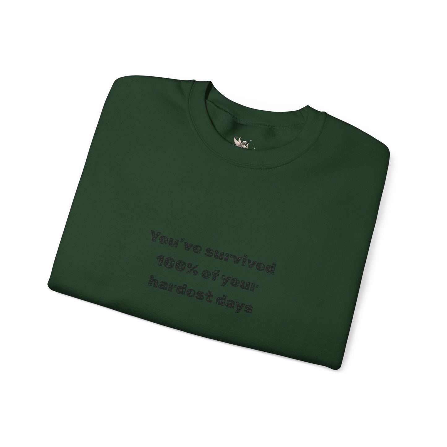 Minimalist Chest Quote Sweatshirt | Subtle Typographic Design