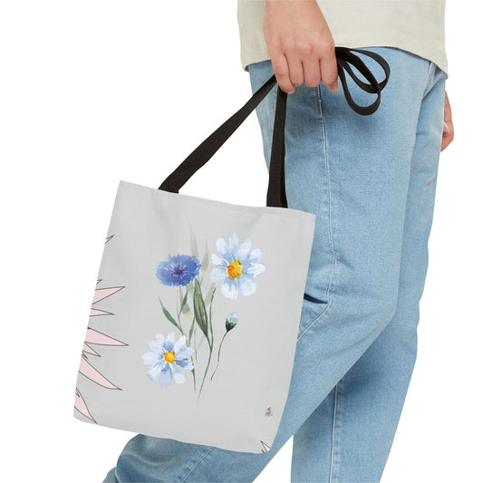 Charming Floral & Cute Bird Tote Bag, Eco-Friendly Shopping Bag, Great for Casual Outings, Gifts for Nature Lovers, Spring Accessories
