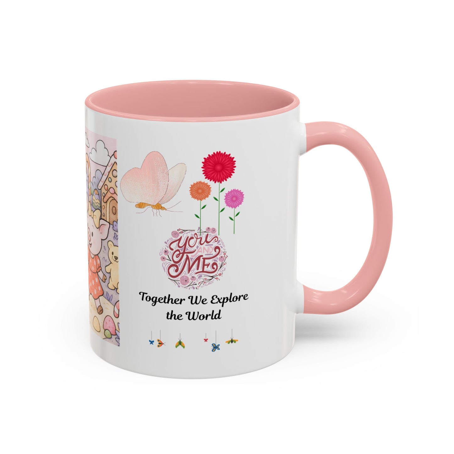 Cute Illustrative Coffee Mug for Kids, Whimsical Pig Design, Perfect Gift for Birthdays, Holidays, Tea Lovers, Home Decor