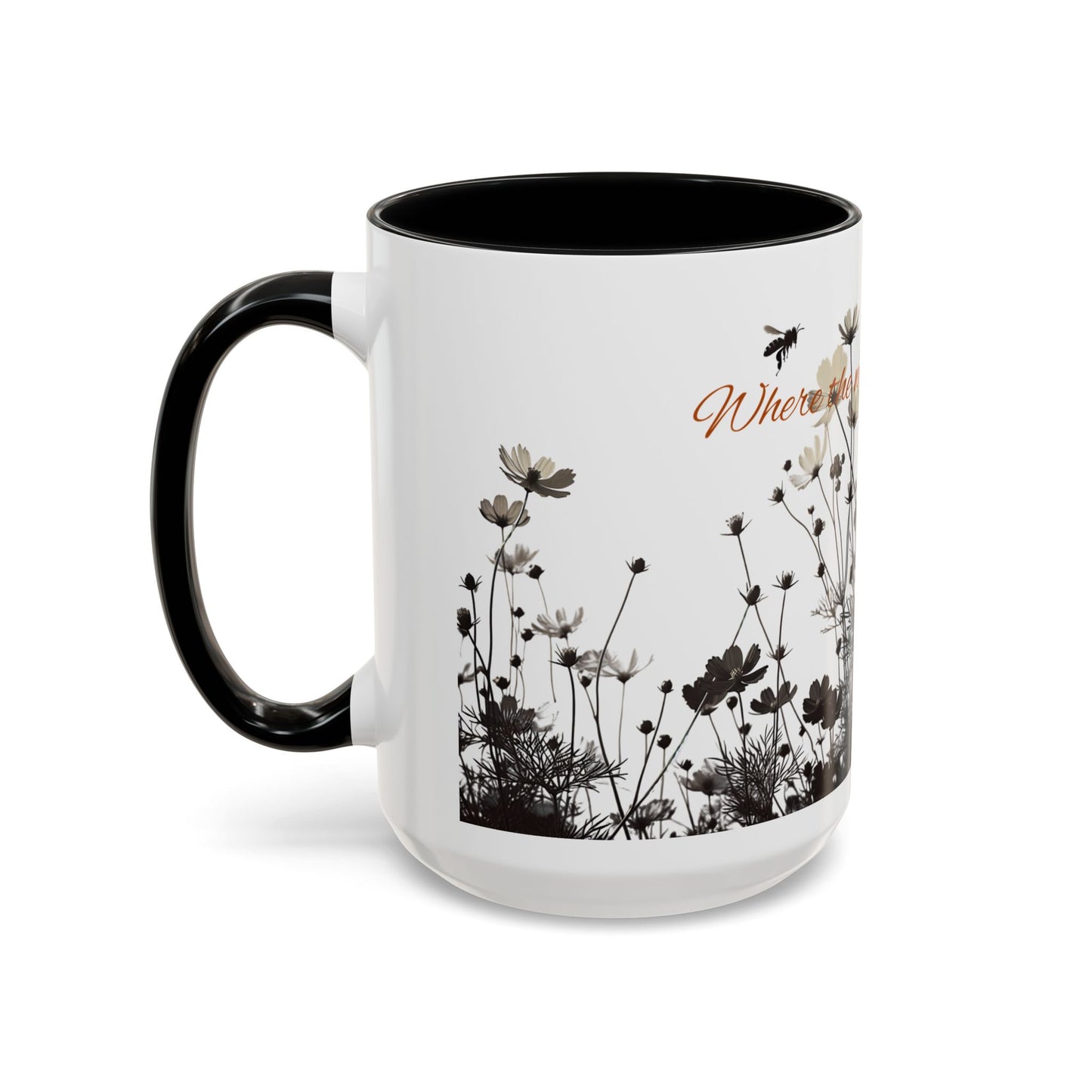 Floral Accent Coffee Mug