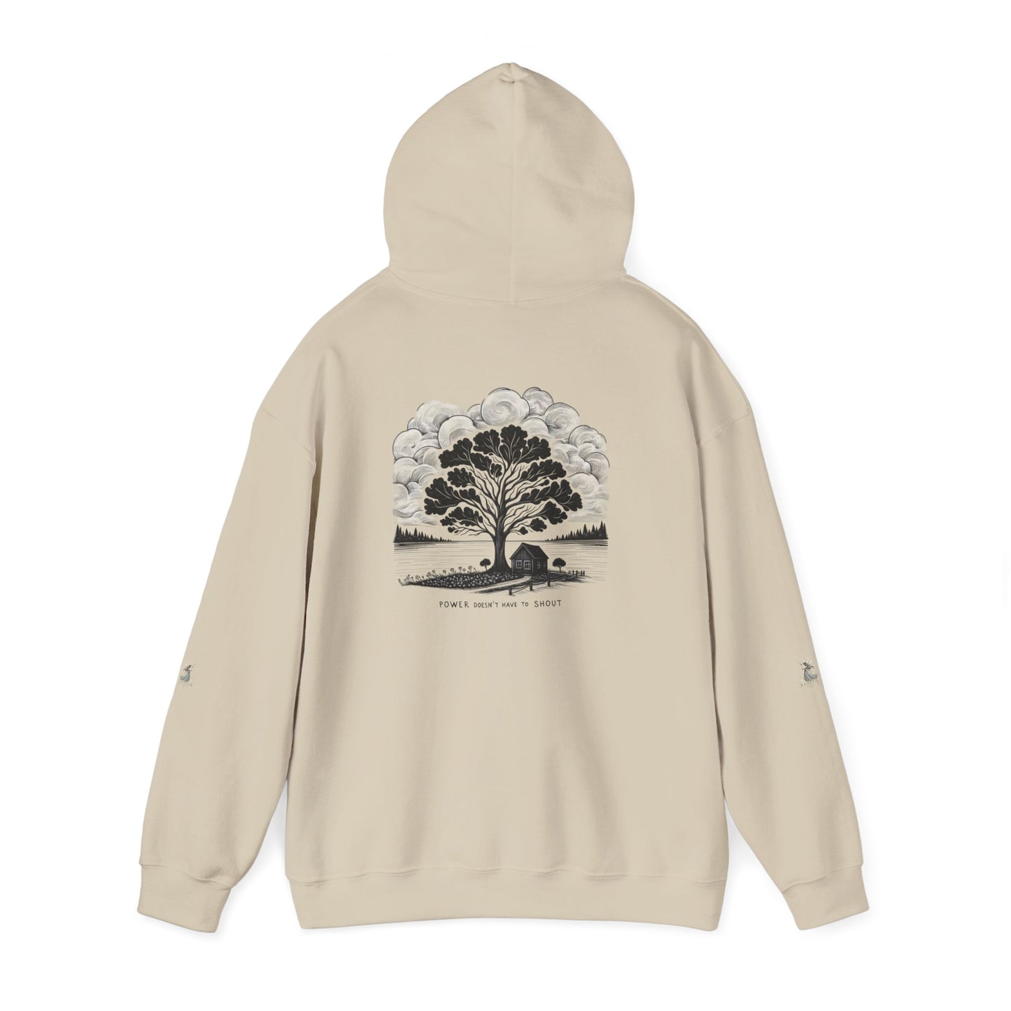 Nature-Inspired Hooded Sweatshirt | Ideal for Nature Lovers, Cozy Fall Wear, Gifts for Friends, Eco-Friendly Fashion
