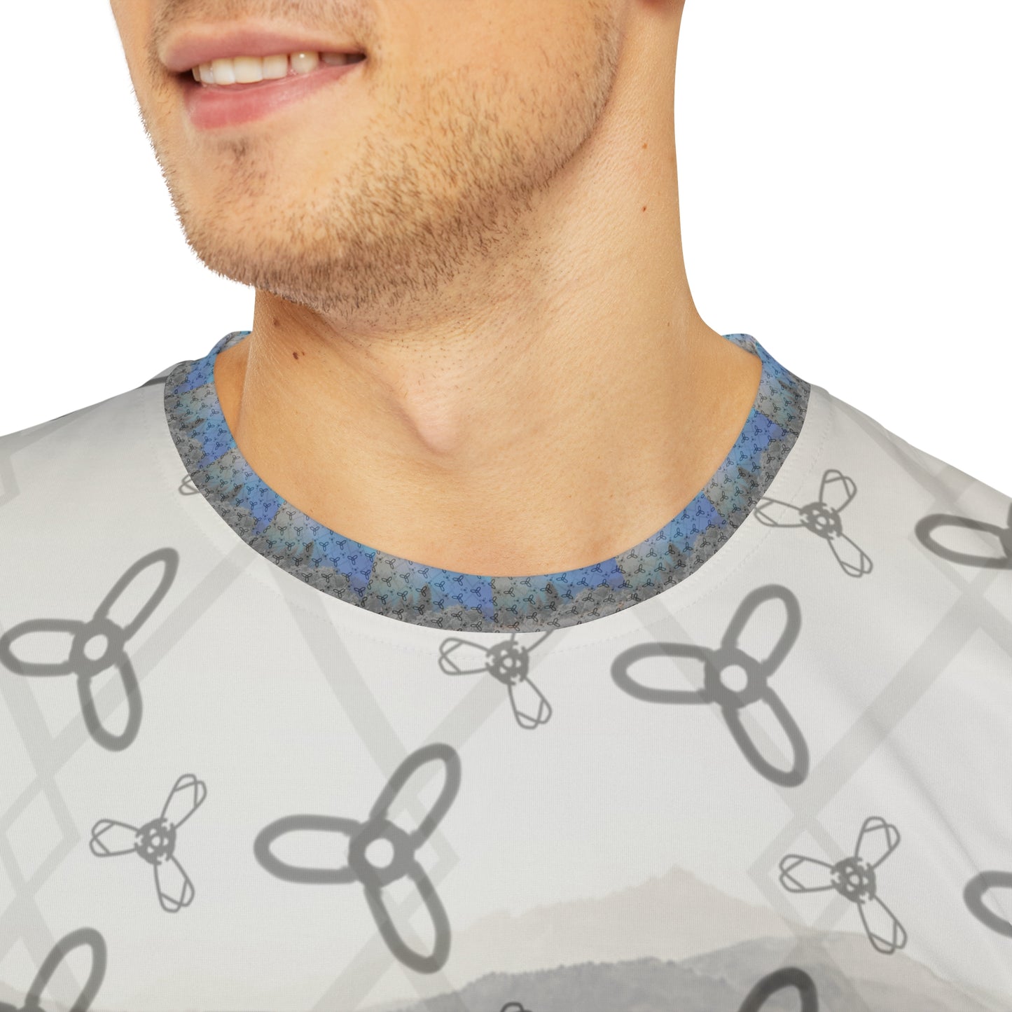 Men's AOP Polyester Tee - Nature-Inspired Graphic Shirt, Casual Wear, Summer Fashion, Eco-Friendly Clothing, Outdoor Adventure Tee