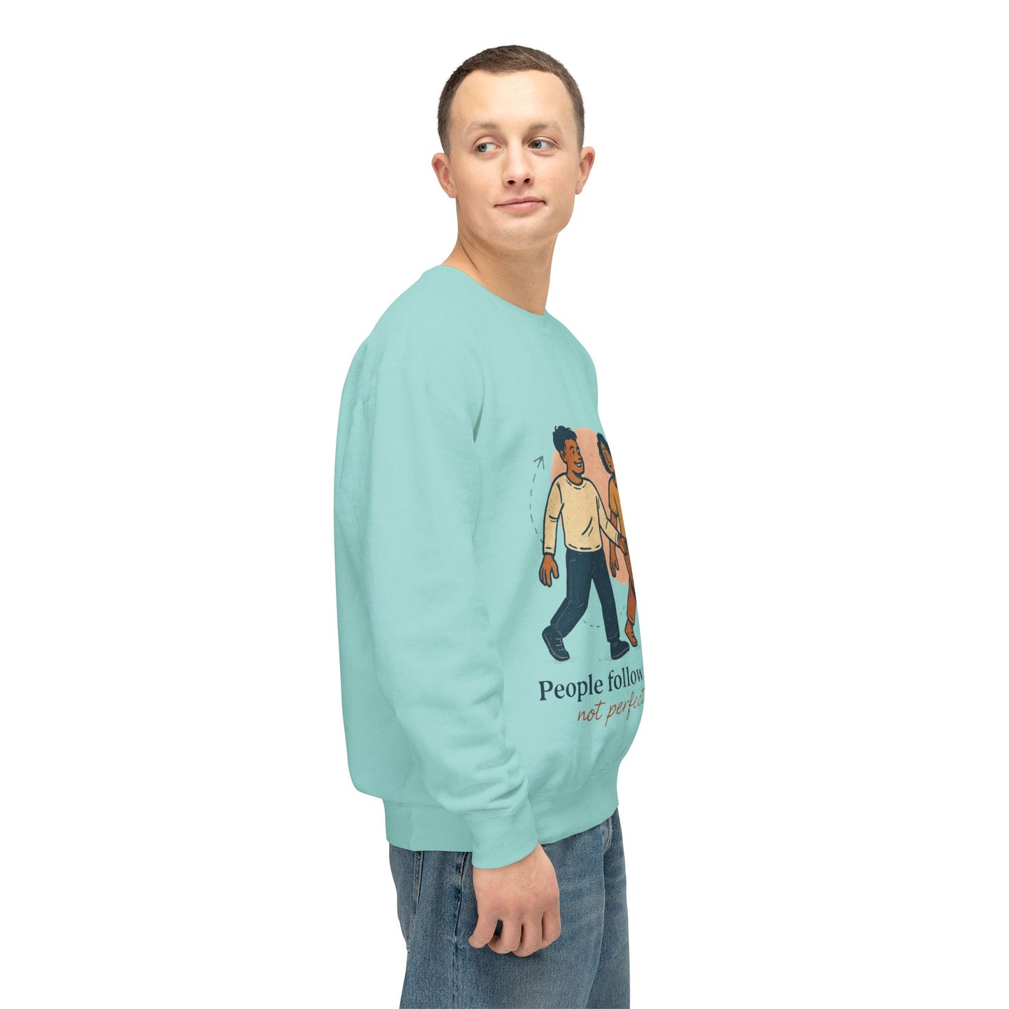 Inspirational Art Sweatshirt - Lightweight Crewneck, Motivational Gift, Cozy Apparel, Perfect for Everyday Wear, Unisex Fashion