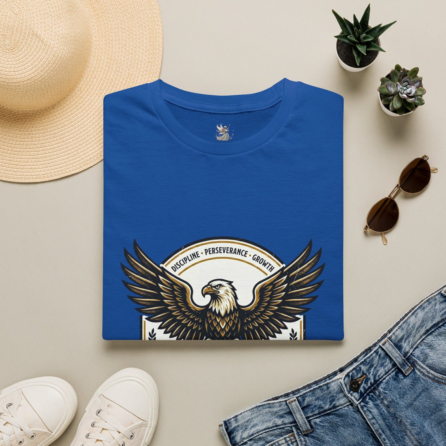 Eagle Emblem Earn It Every Day T-Shirt | Wisdom, Discipline, Perseverance