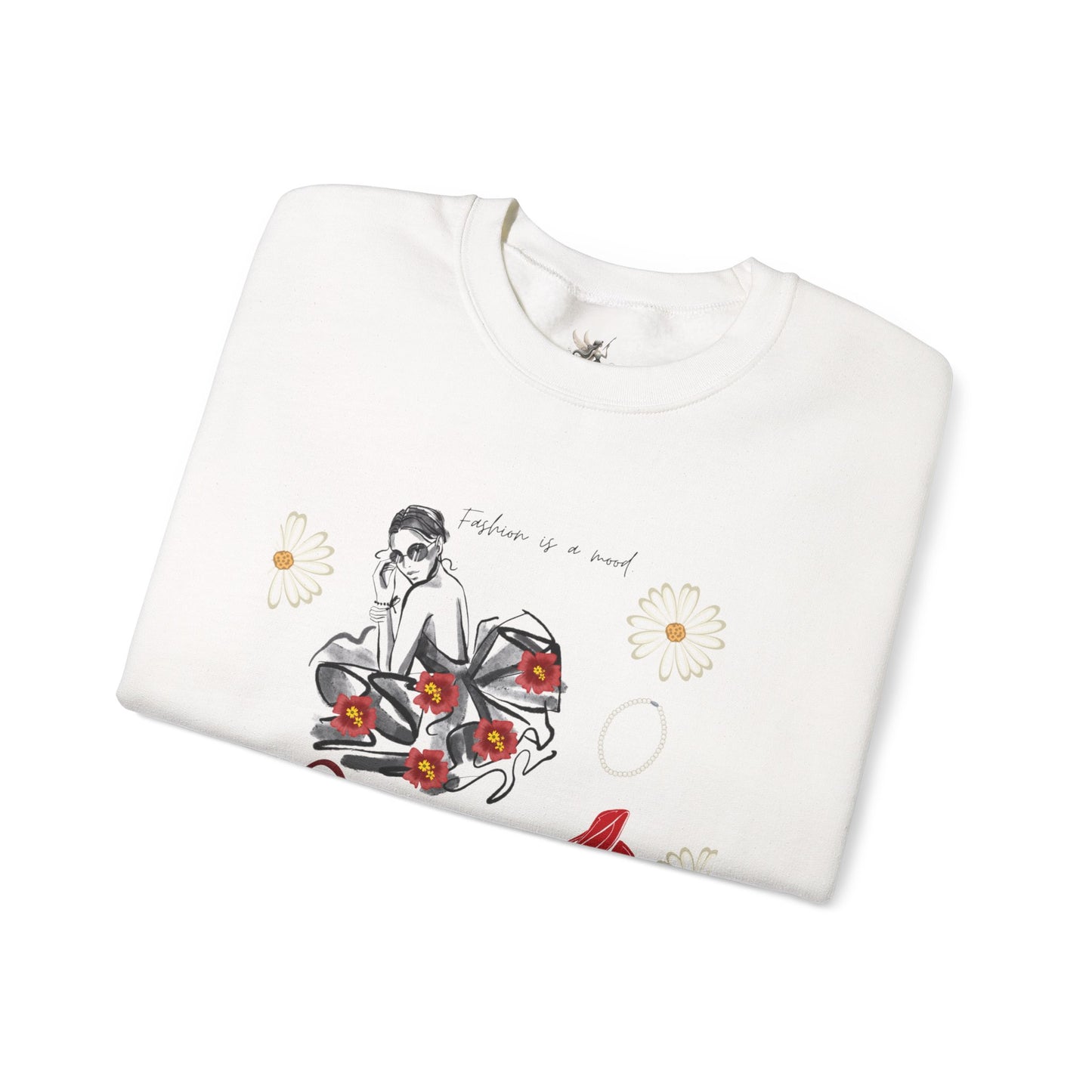 Fashion Illustration Sweatshirt - Modern Woman Style